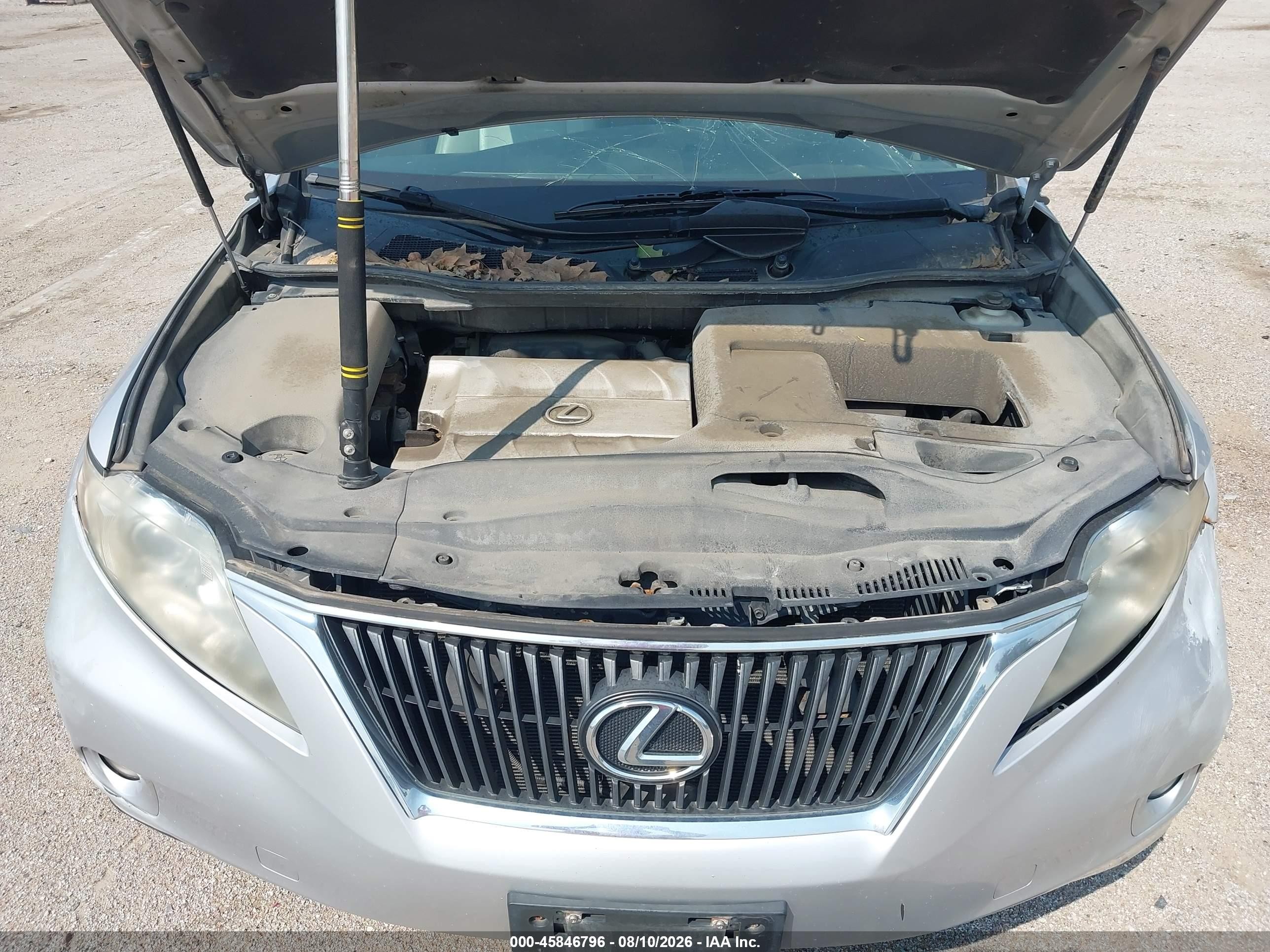 2010 Lexus Rx 350   Silver vin: 2T2BK1BA8AC008042