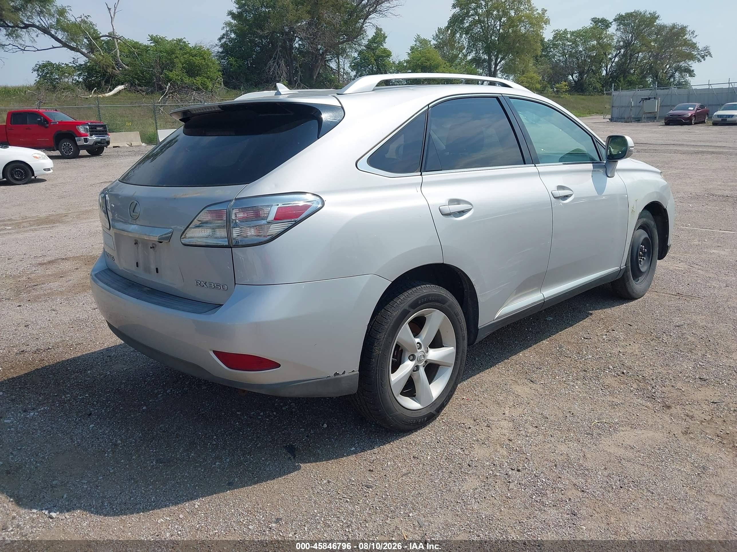 2010 Lexus Rx 350   Silver vin: 2T2BK1BA8AC008042
