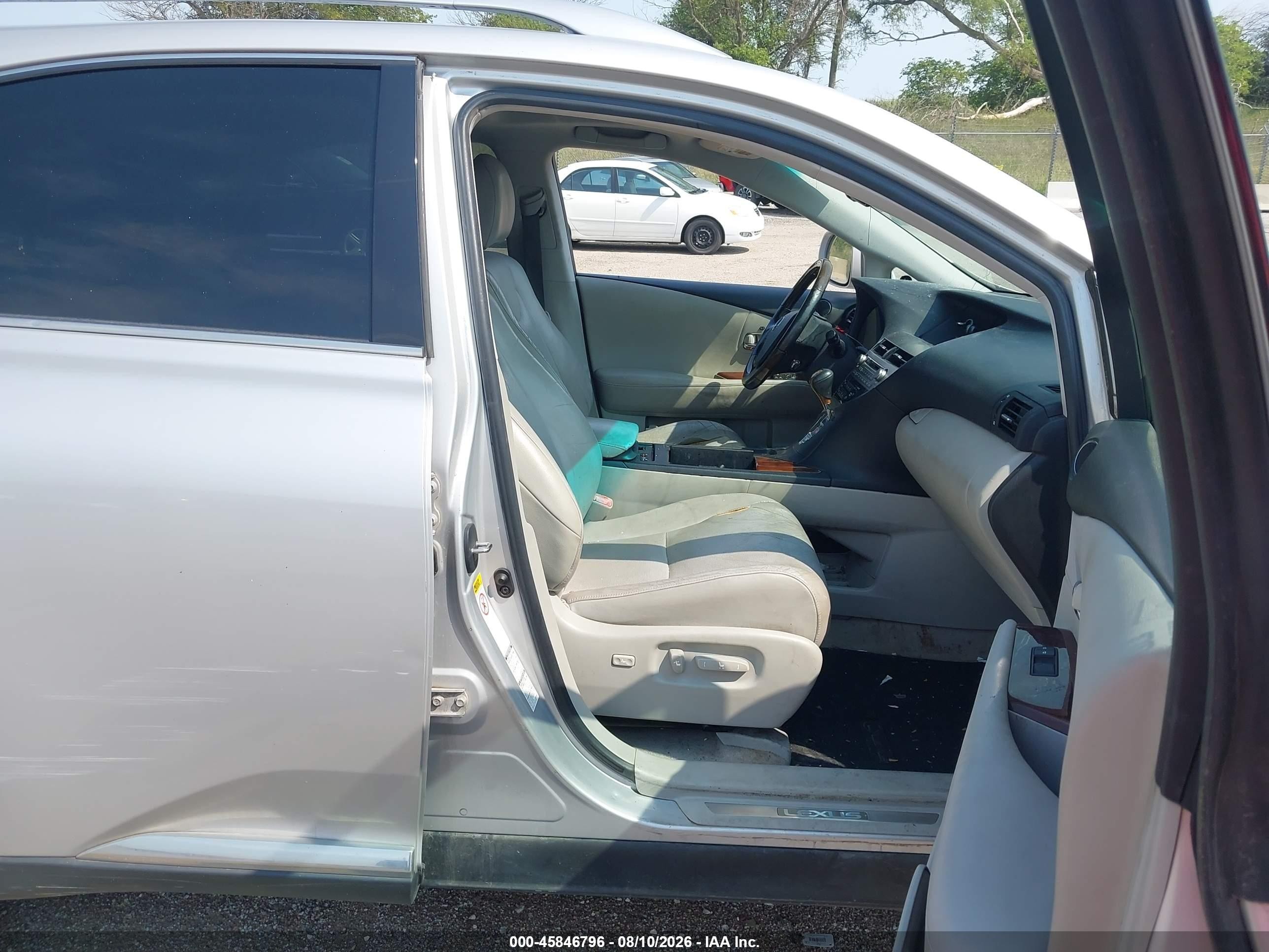 2010 Lexus Rx 350   Silver vin: 2T2BK1BA8AC008042