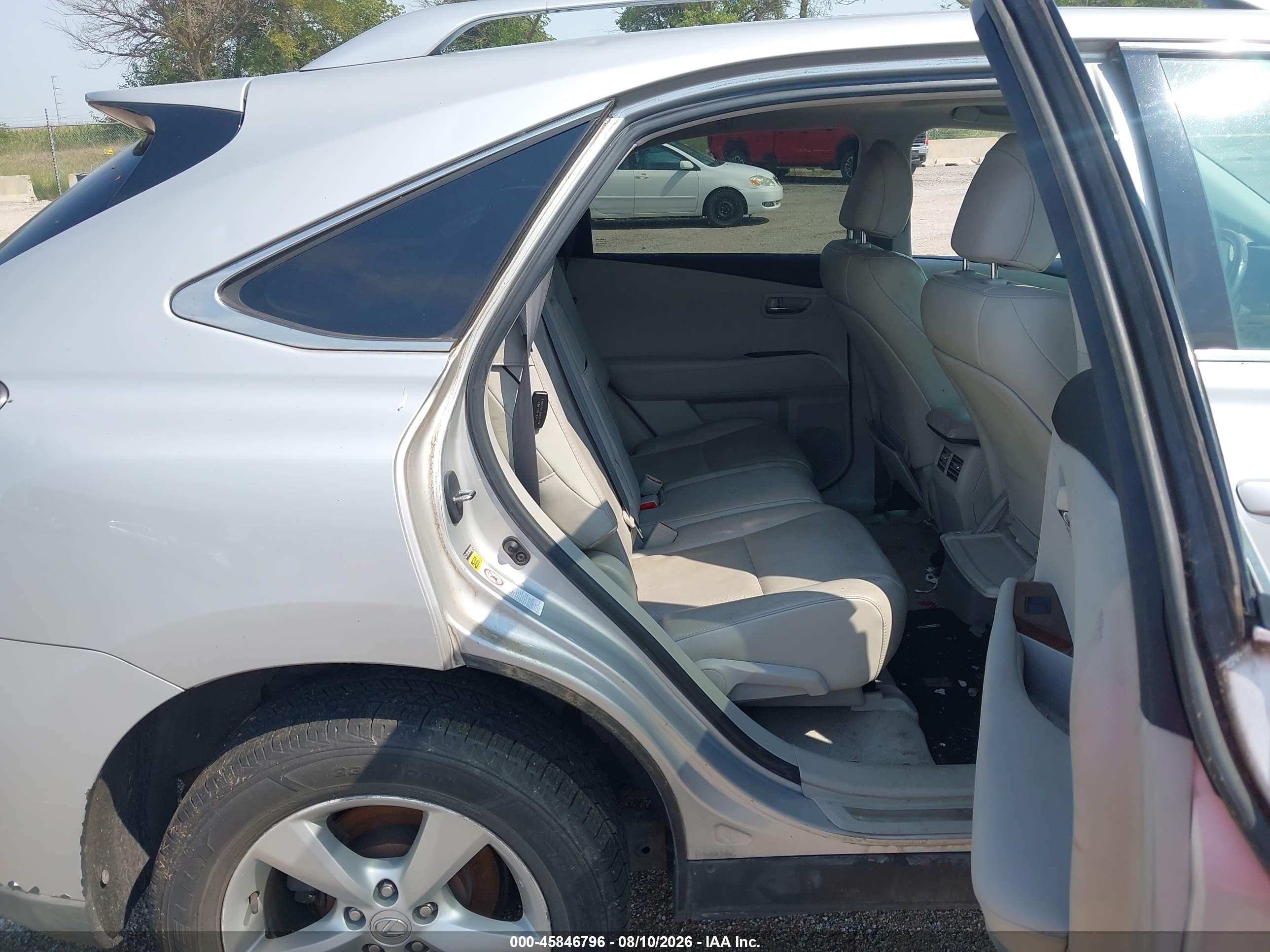 2010 Lexus Rx 350   Silver vin: 2T2BK1BA8AC008042