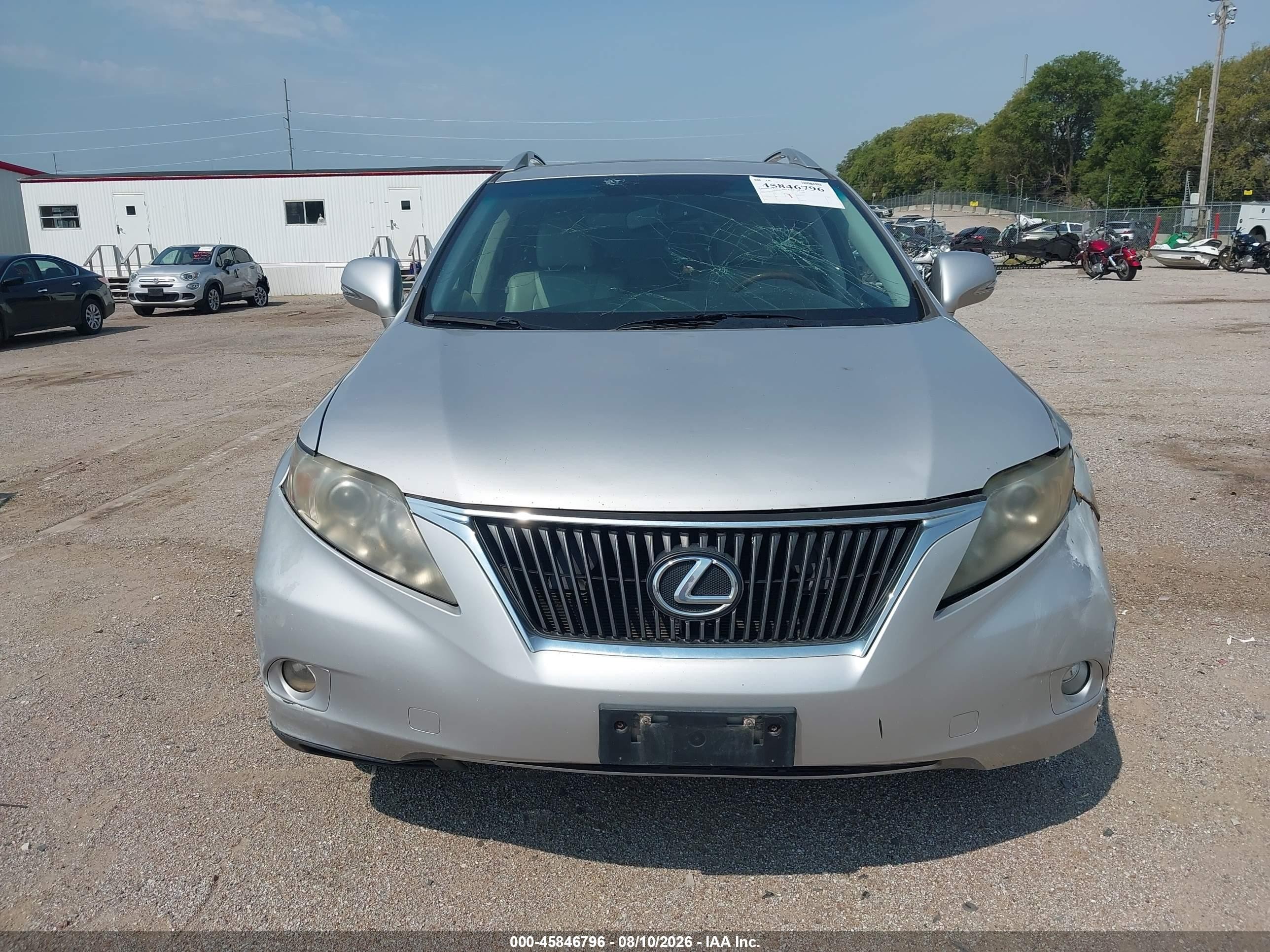 2010 Lexus Rx 350   Silver vin: 2T2BK1BA8AC008042
