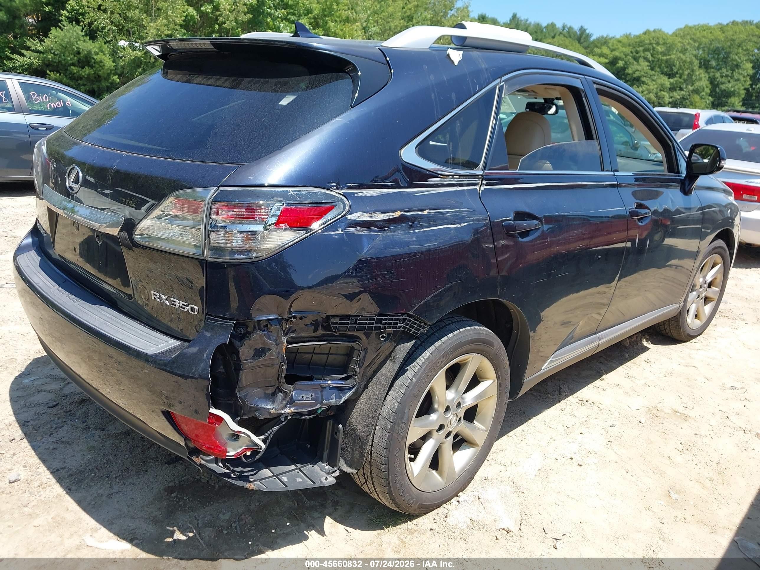 2010 Lexus Rx 350   Blue vin: 2T2BK1BA8AC010129