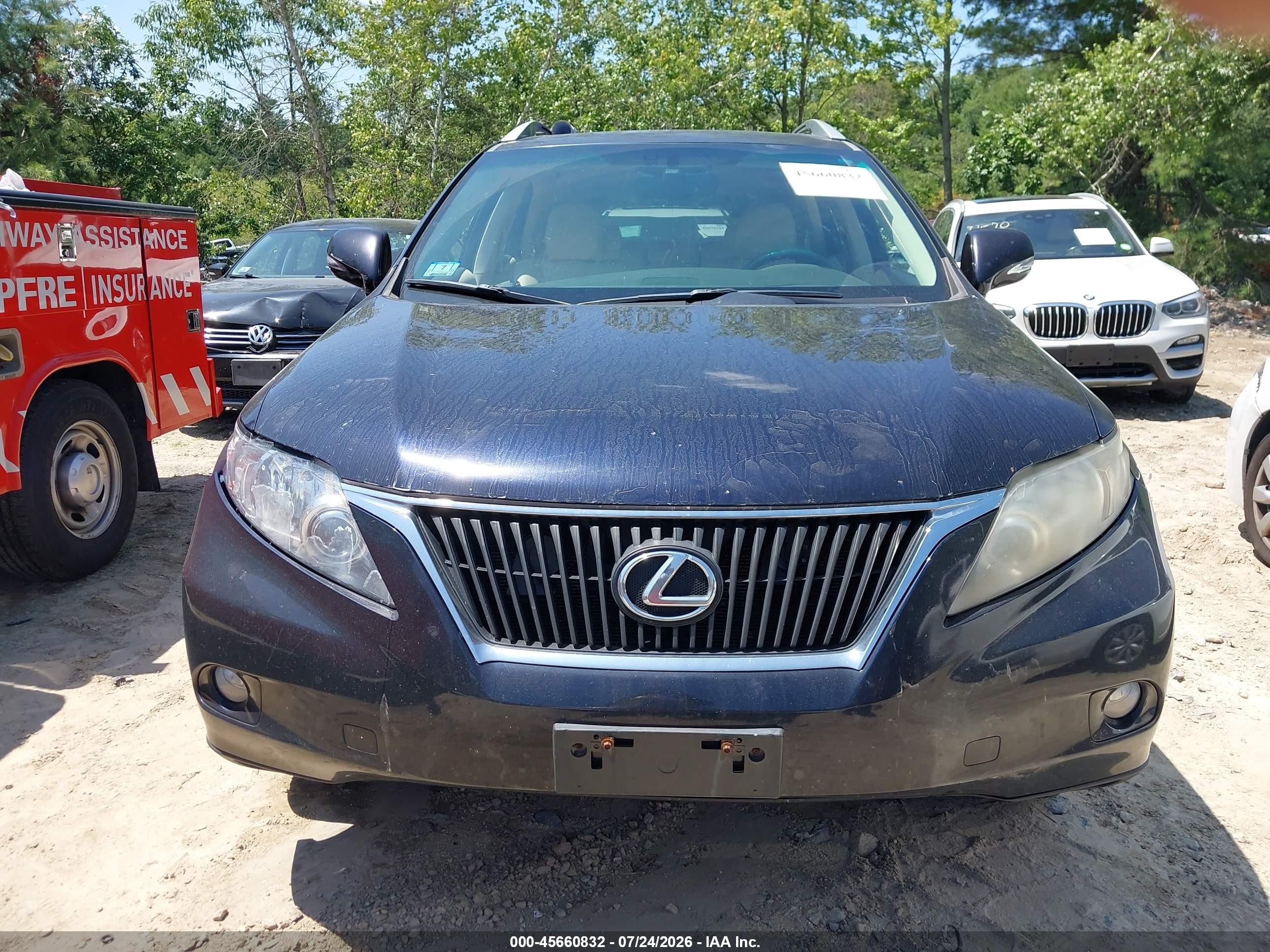 2010 Lexus Rx 350   Blue vin: 2T2BK1BA8AC010129