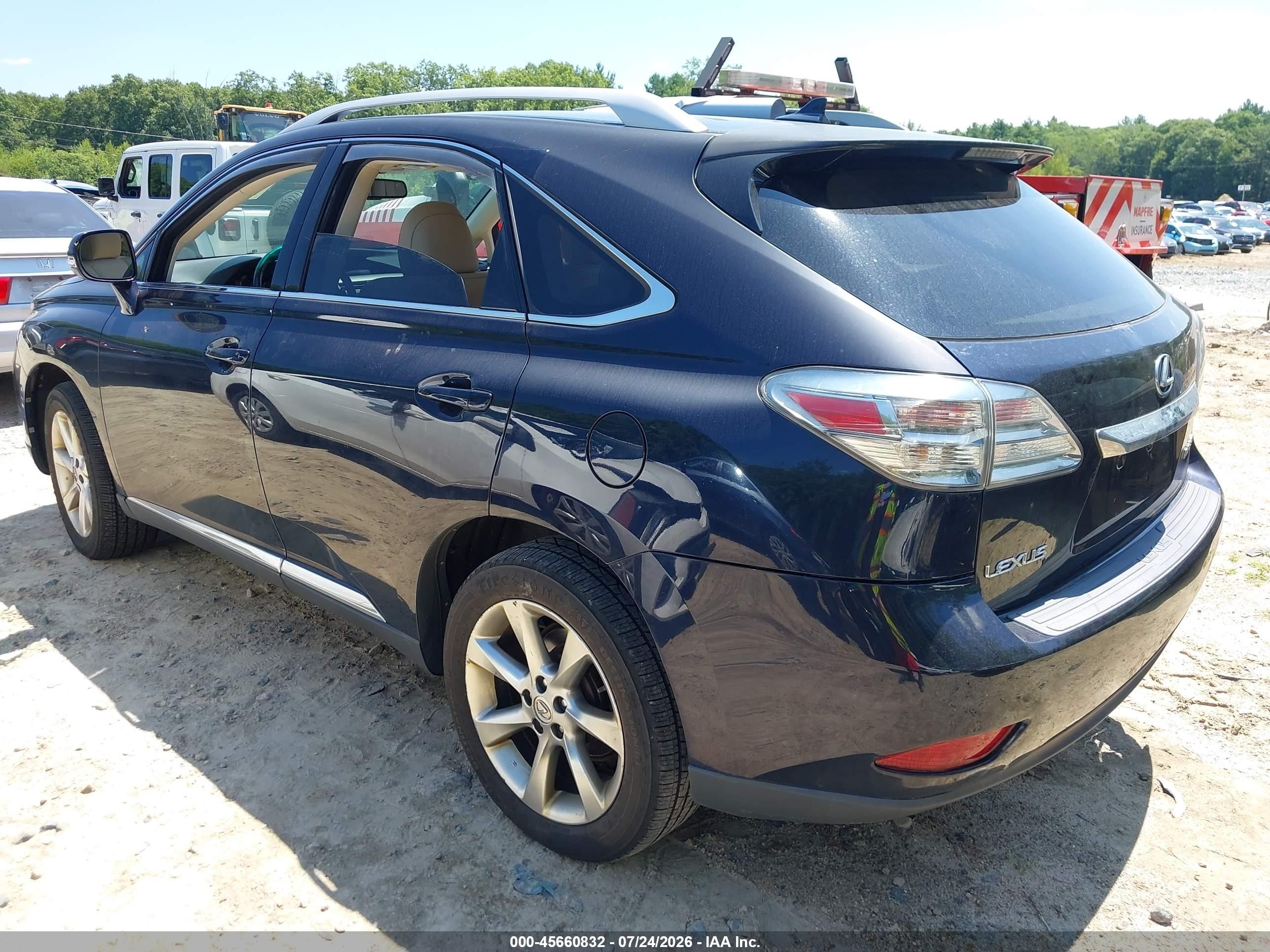 2010 Lexus Rx 350   Blue vin: 2T2BK1BA8AC010129