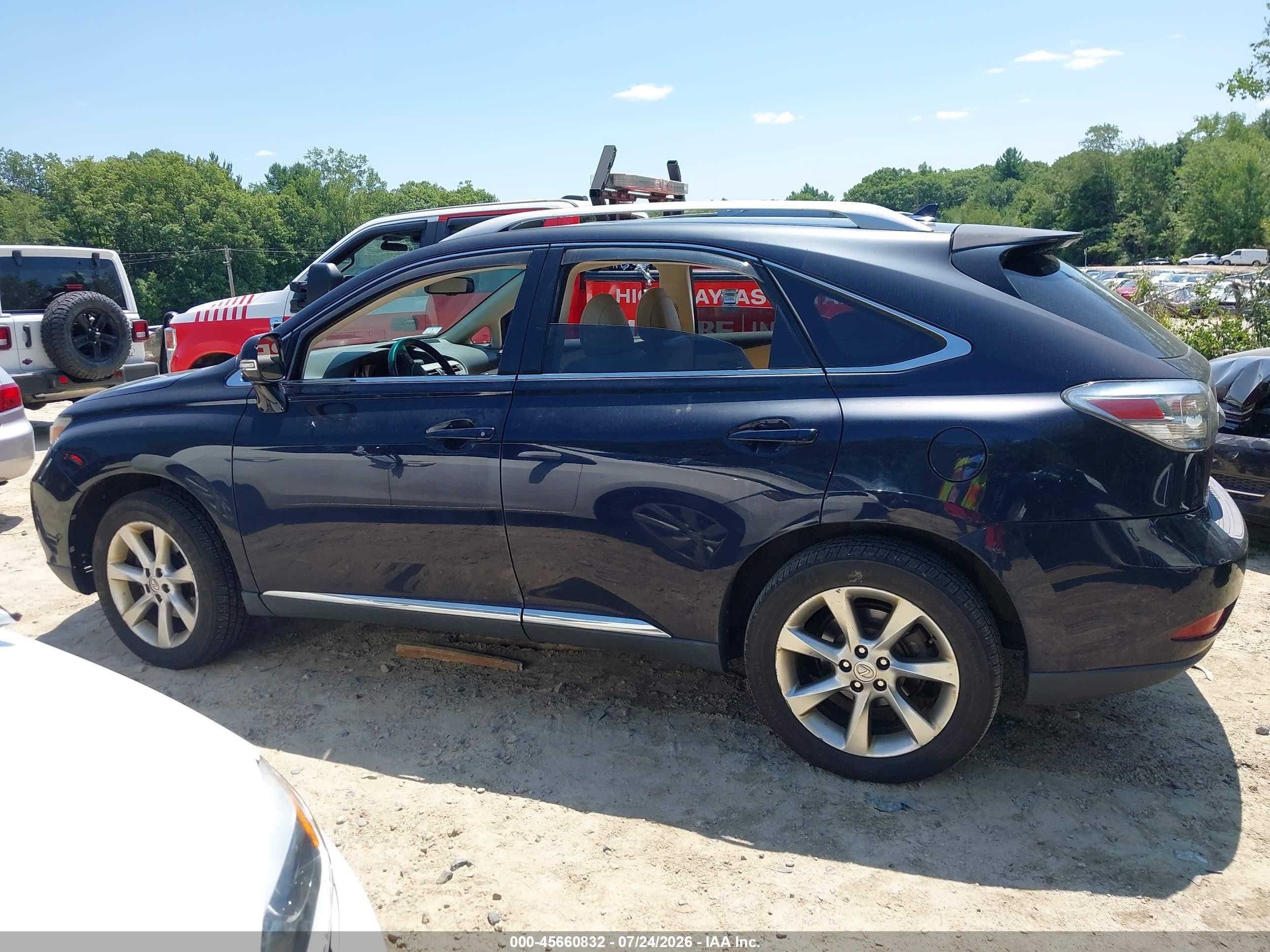 2010 Lexus Rx 350   Blue vin: 2T2BK1BA8AC010129
