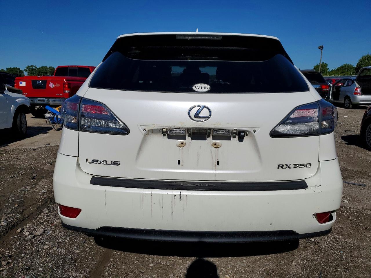 2010 Lexus Rx 350 White vin: 2T2BK1BA8AC011555