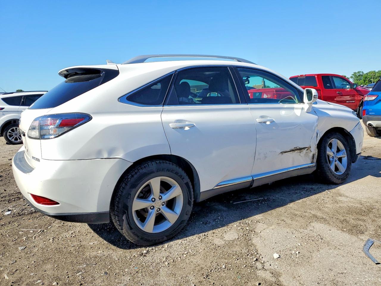 2010 Lexus Rx 350 White vin: 2T2BK1BA8AC011555