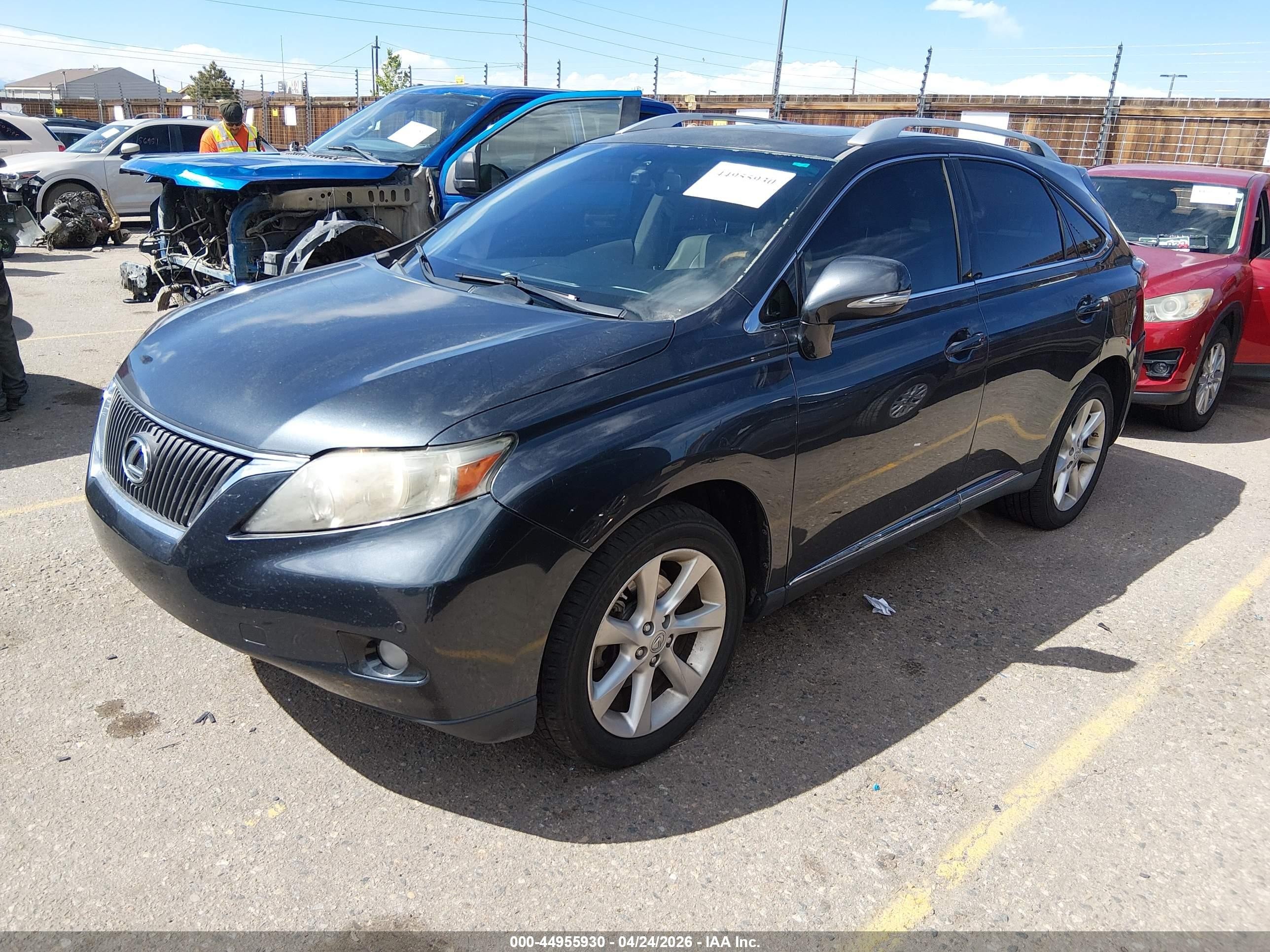 2010 Lexus Rx 350   Gray vin: 2T2BK1BA8AC033555