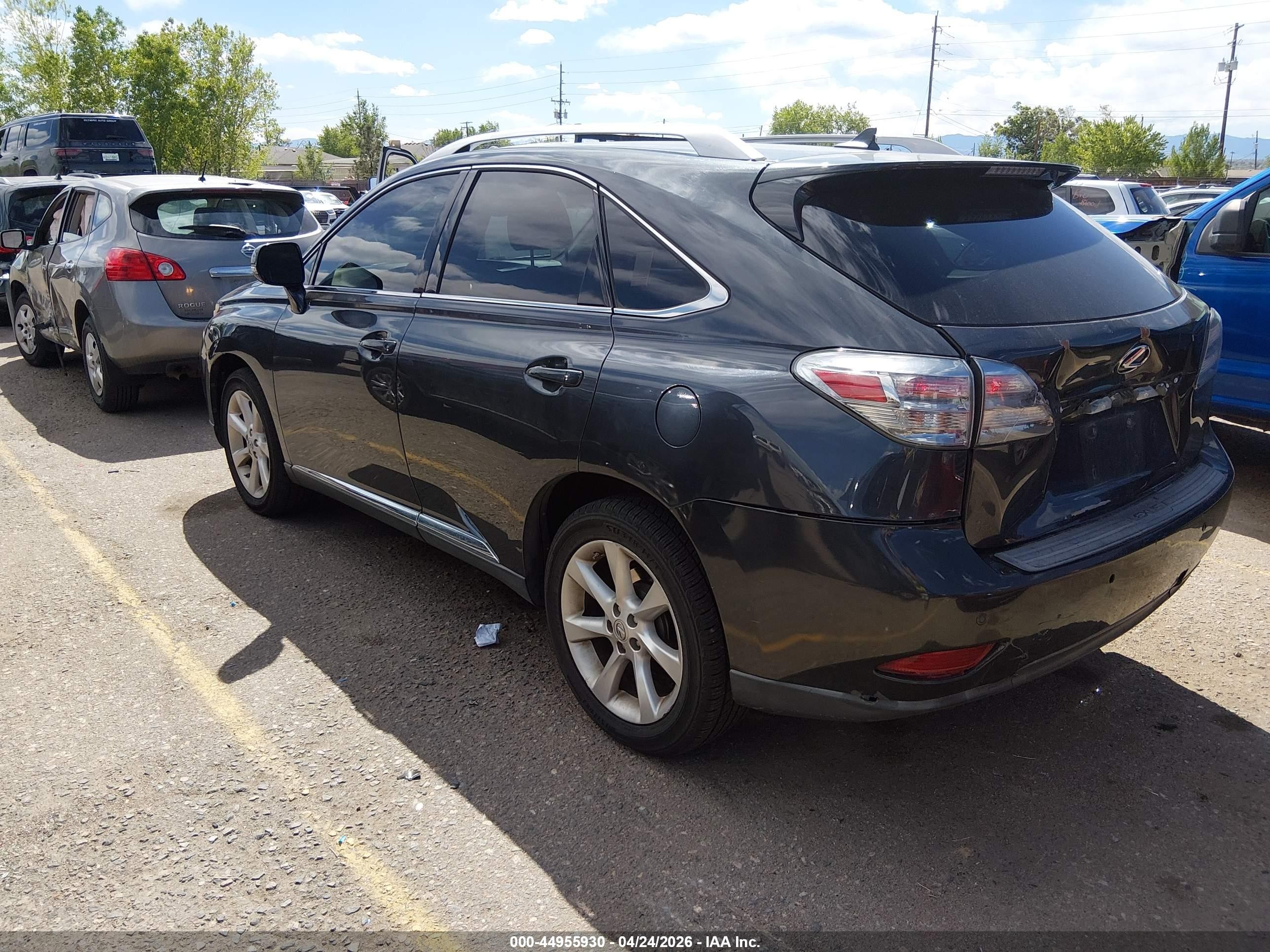 2010 Lexus Rx 350   Gray vin: 2T2BK1BA8AC033555