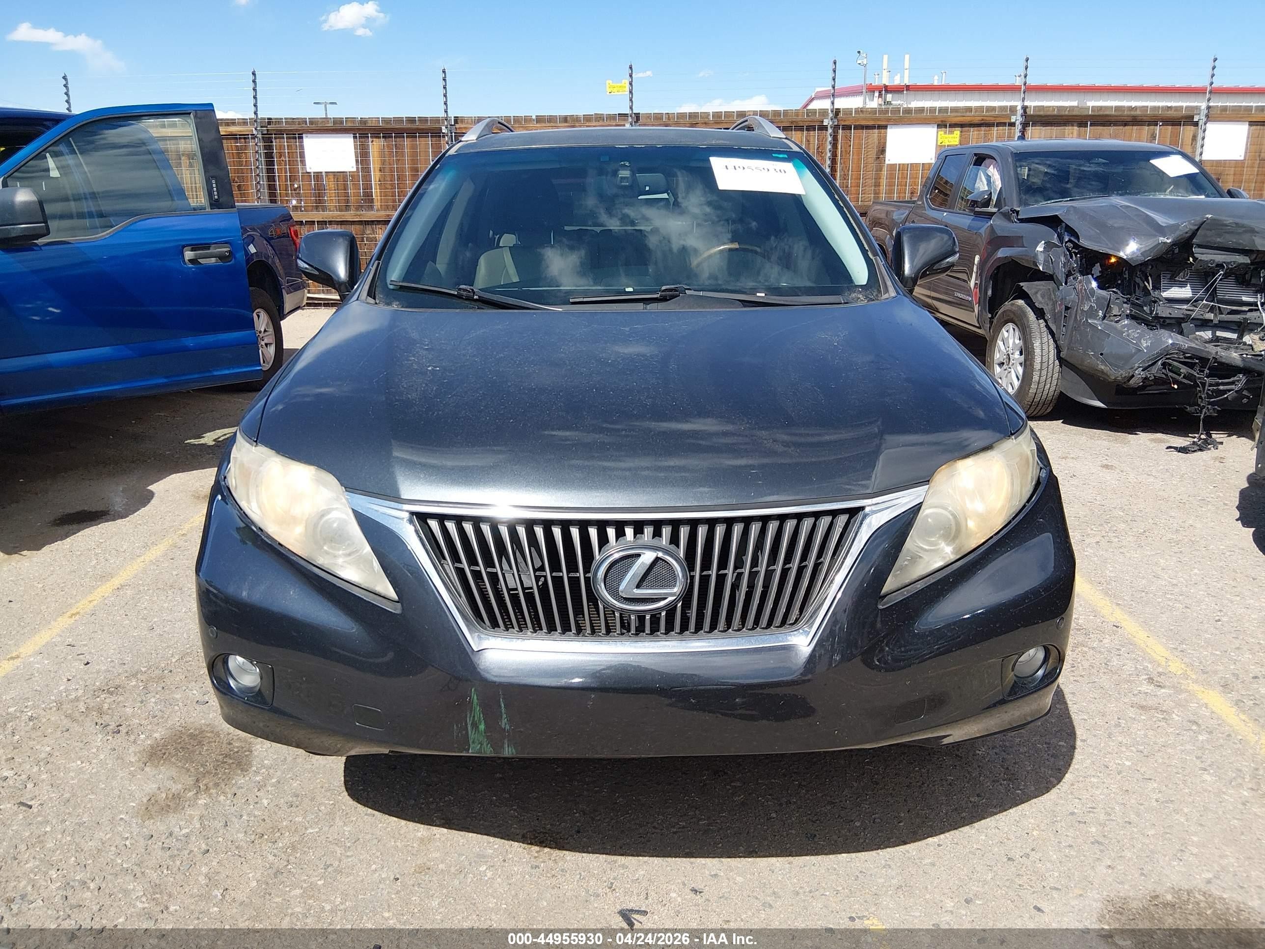 2010 Lexus Rx 350   Gray vin: 2T2BK1BA8AC033555