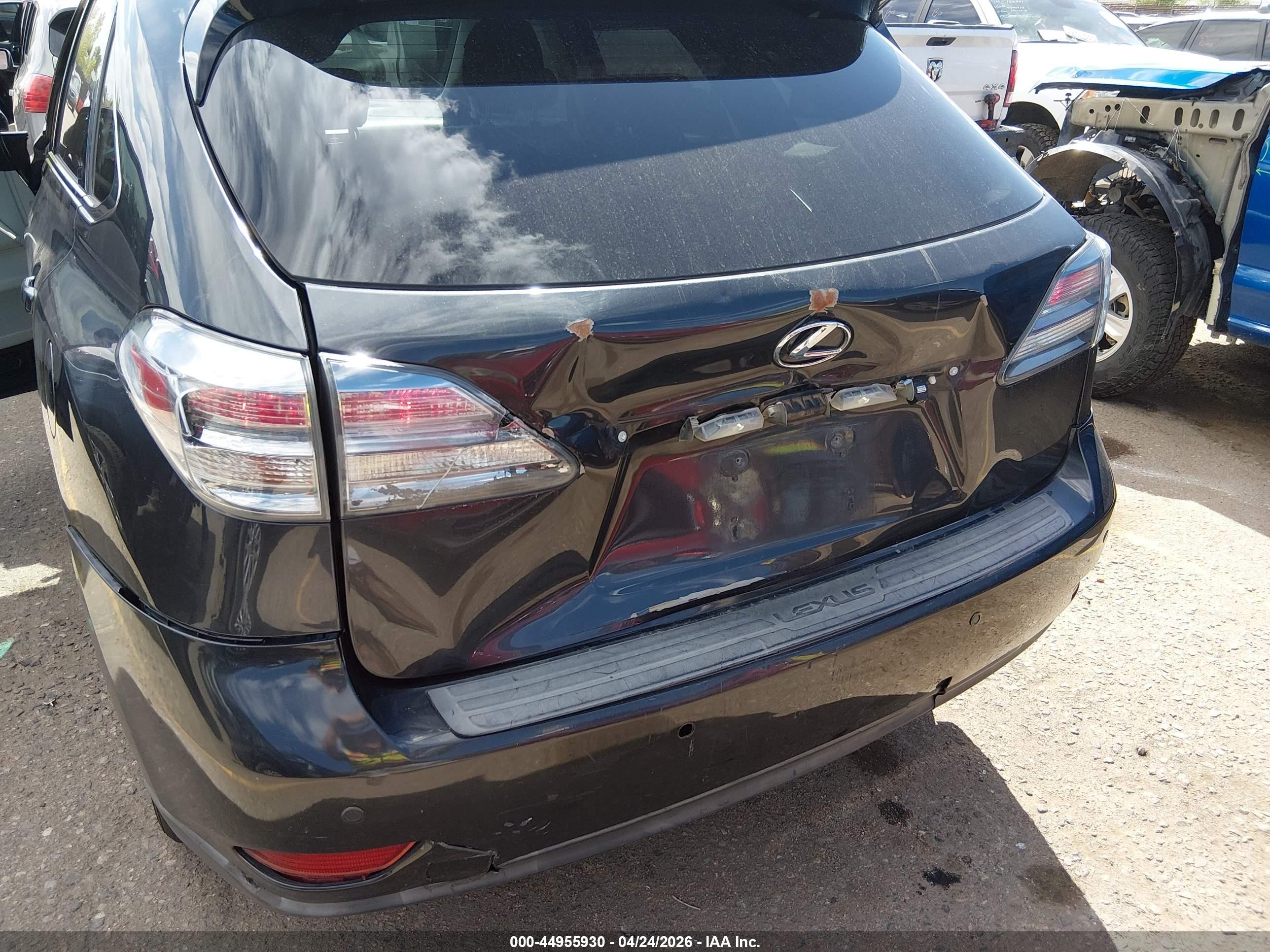 2010 Lexus Rx 350   Gray vin: 2T2BK1BA8AC033555
