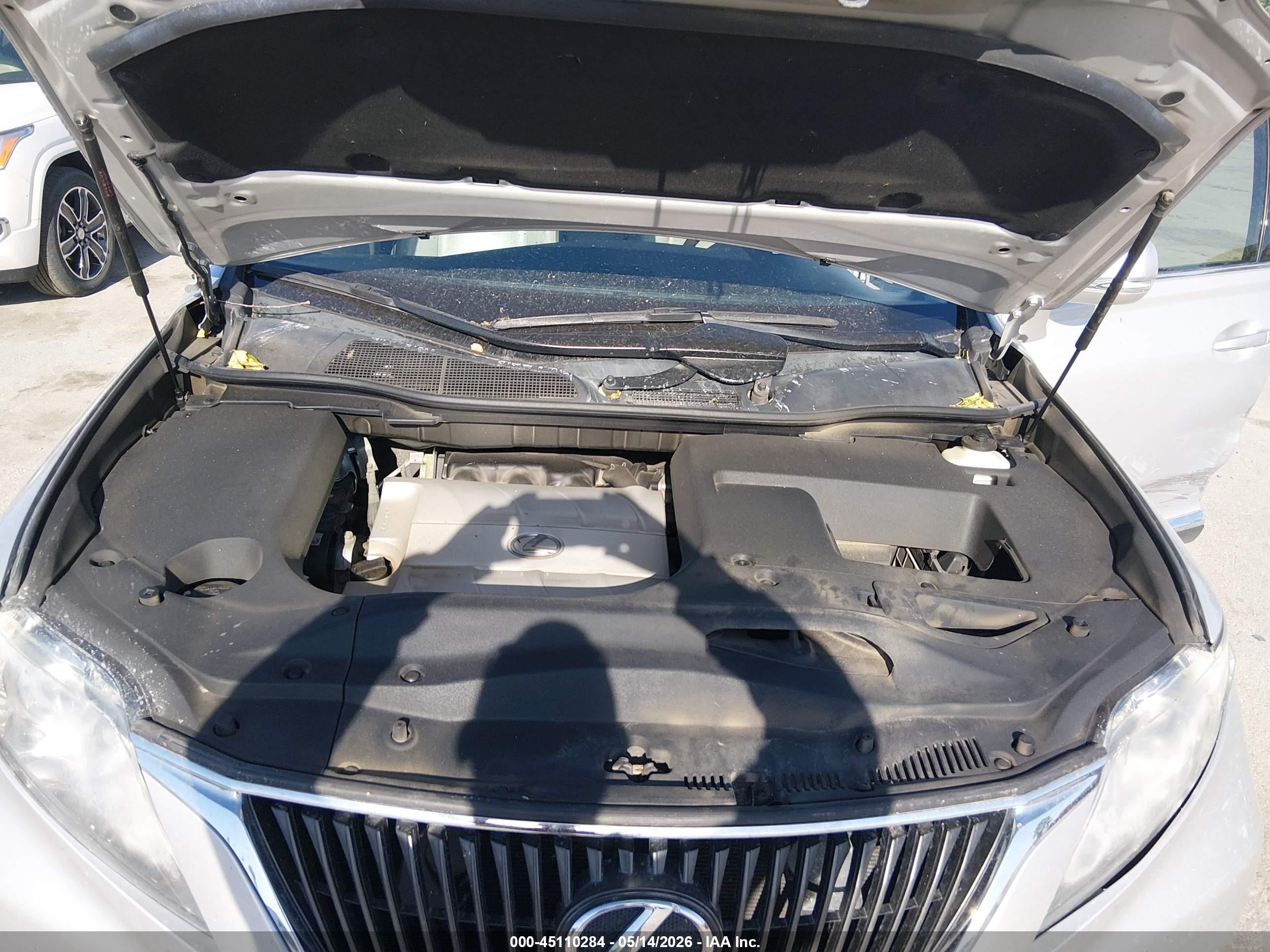 2010 Lexus Rx 350   Silver vin: 2T2BK1BA8AC043535