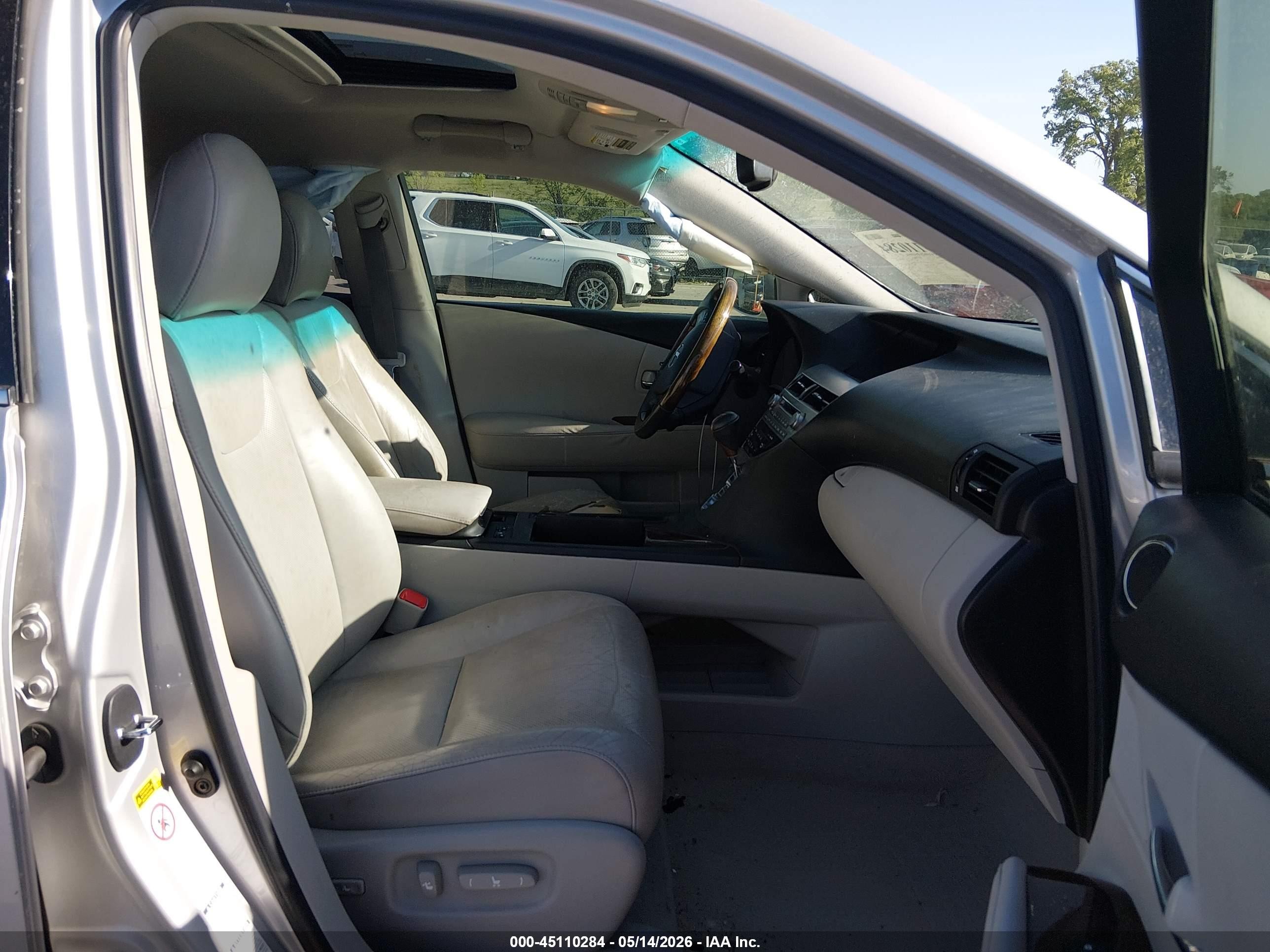 2010 Lexus Rx 350   Silver vin: 2T2BK1BA8AC043535