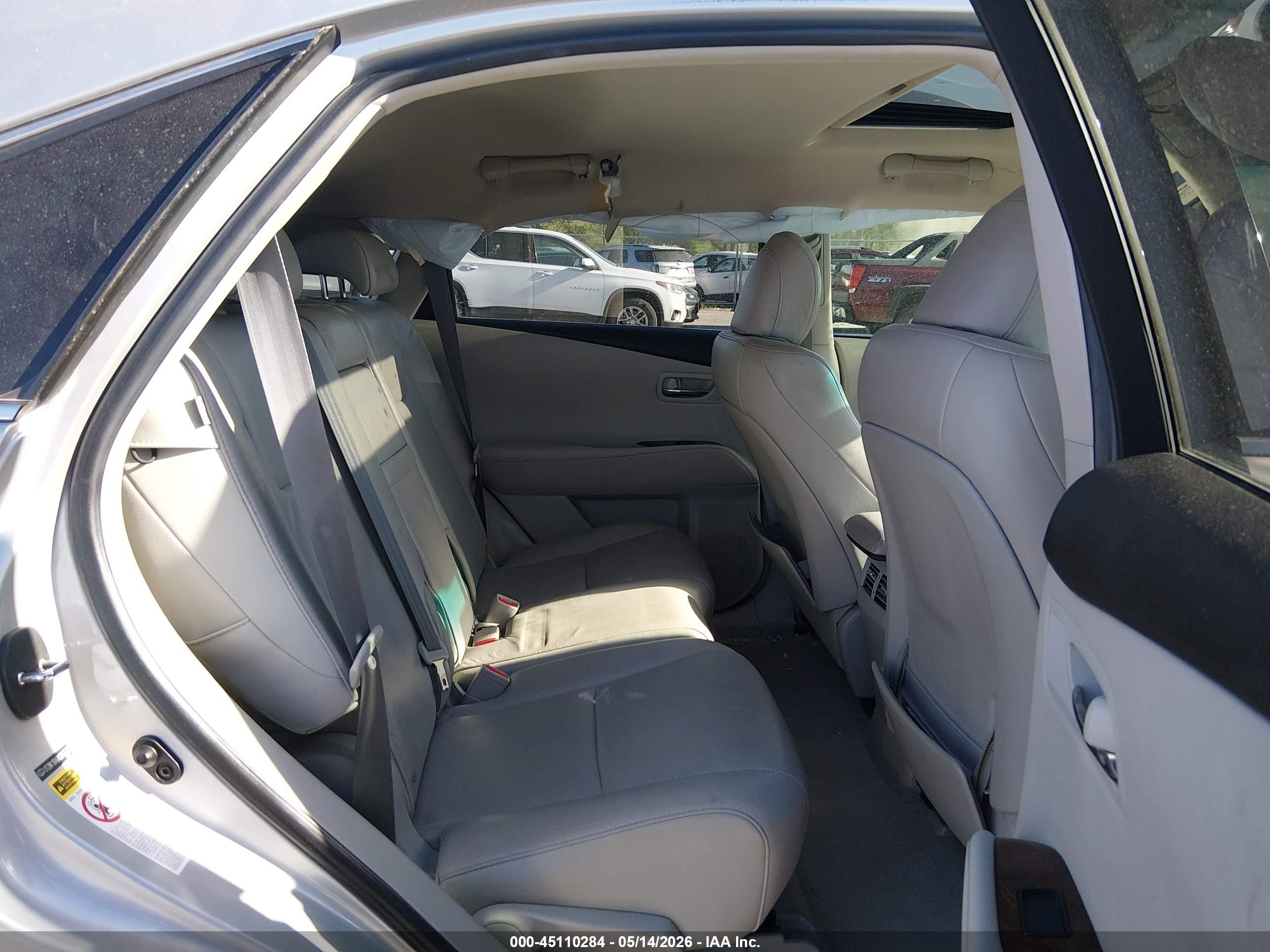 2010 Lexus Rx 350   Silver vin: 2T2BK1BA8AC043535
