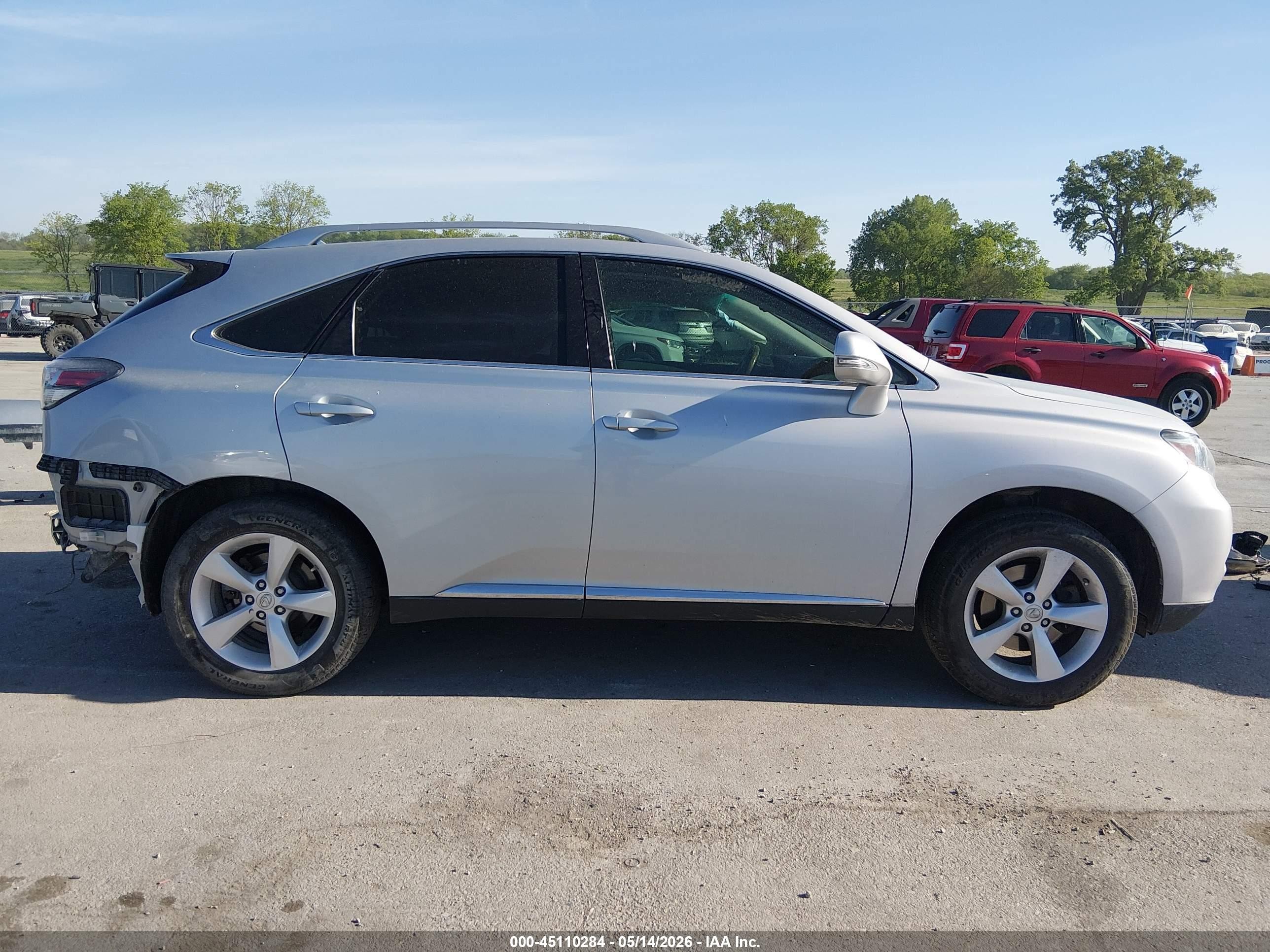 2010 Lexus Rx 350   Silver vin: 2T2BK1BA8AC043535
