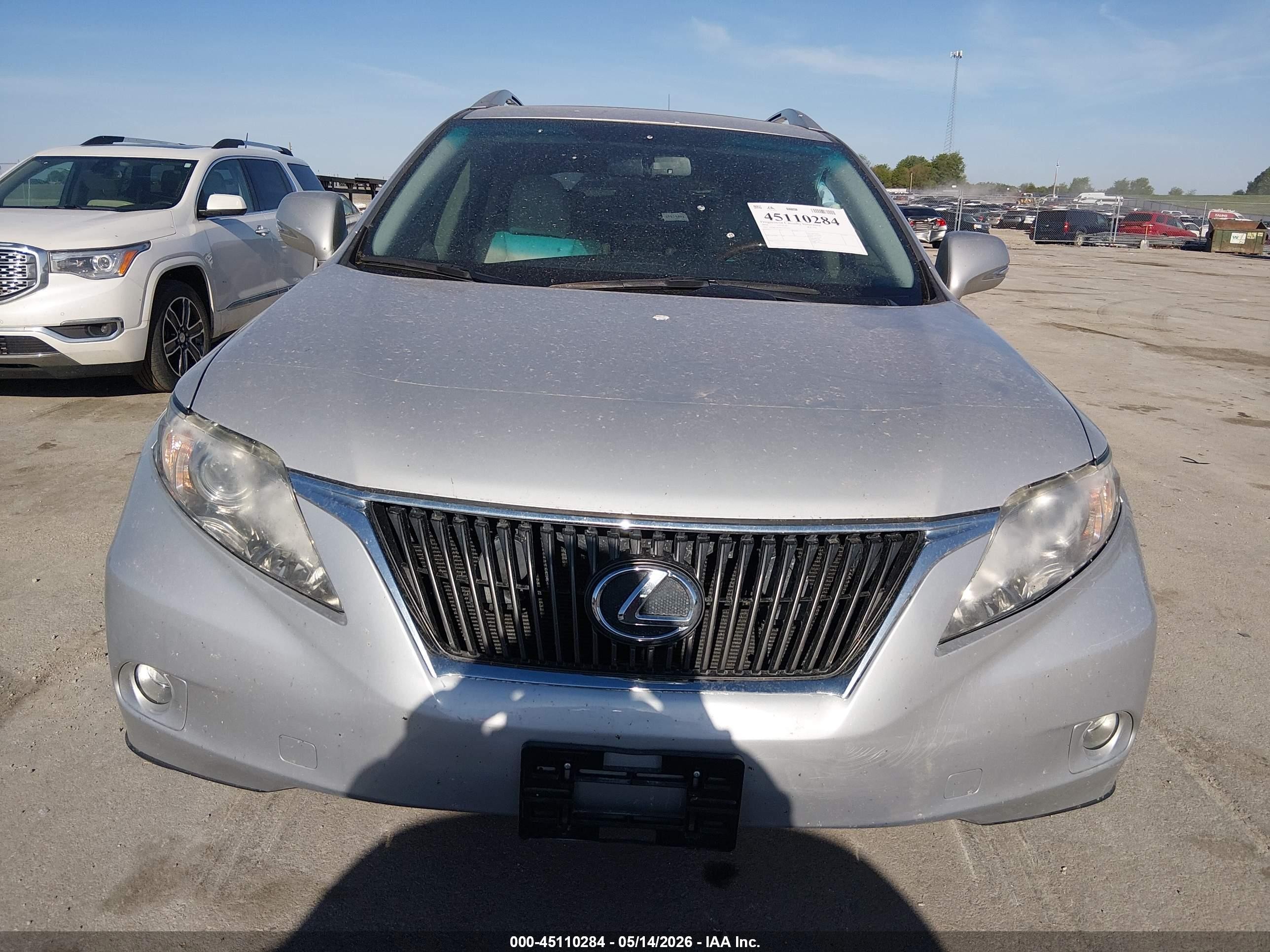 2010 Lexus Rx 350   Silver vin: 2T2BK1BA8AC043535