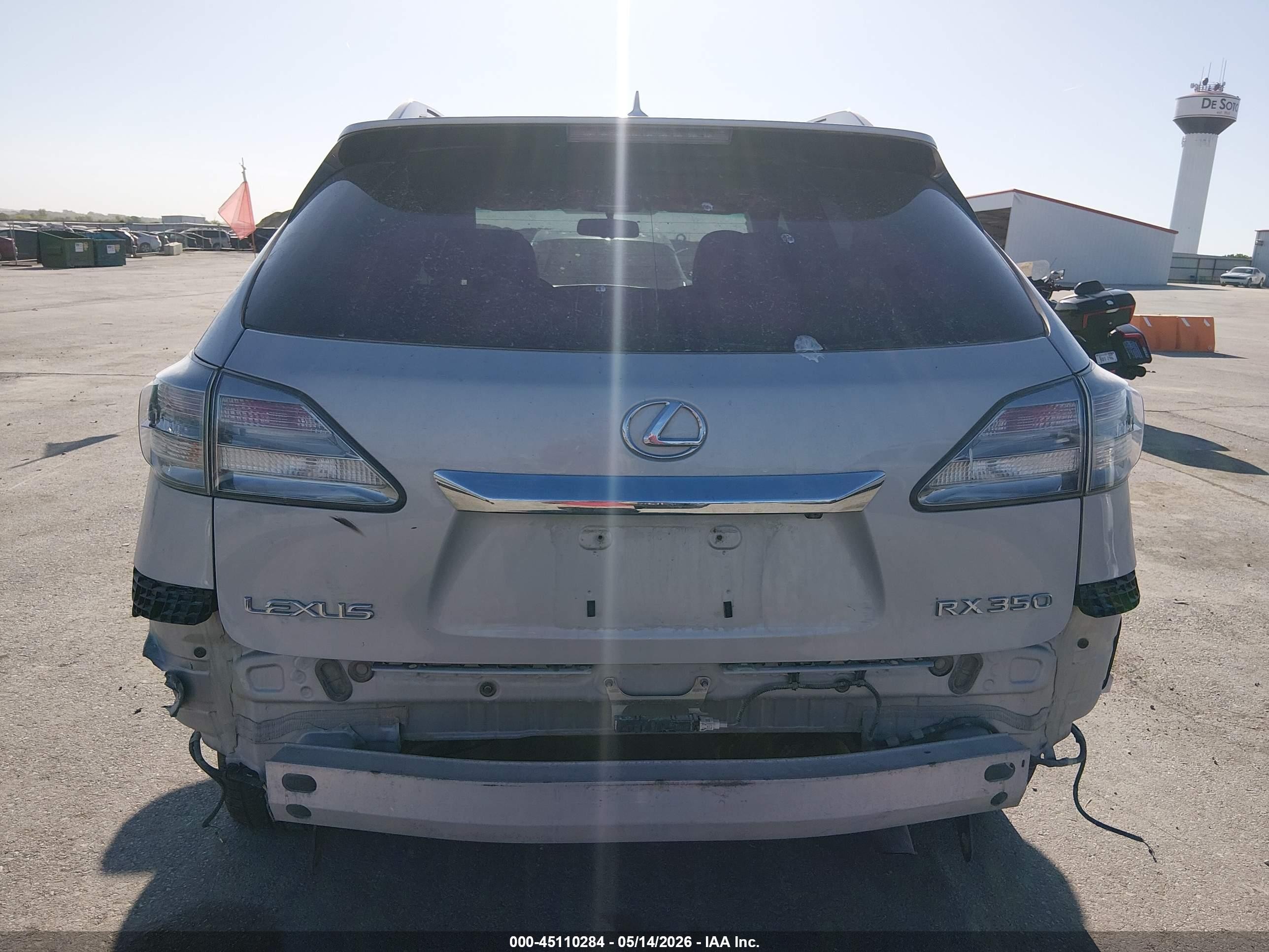 2010 Lexus Rx 350   Silver vin: 2T2BK1BA8AC043535