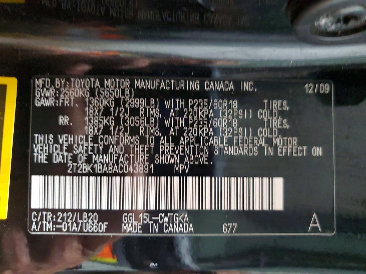 2010 Lexus Rx 350 Black vin: 2T2BK1BA8AC043891