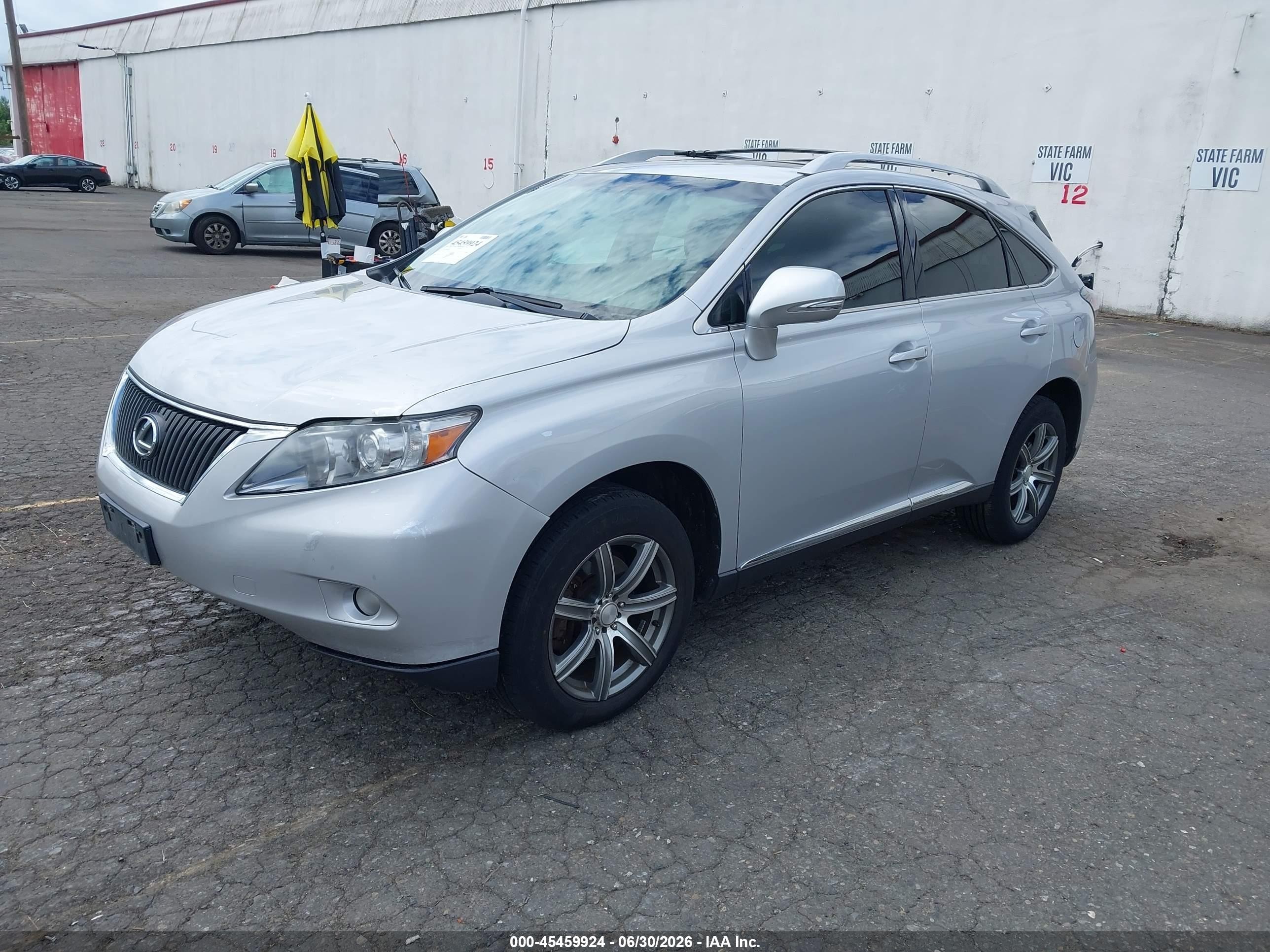 2010 Lexus Rx 350   Silver vin: 2T2BK1BA8AC061422