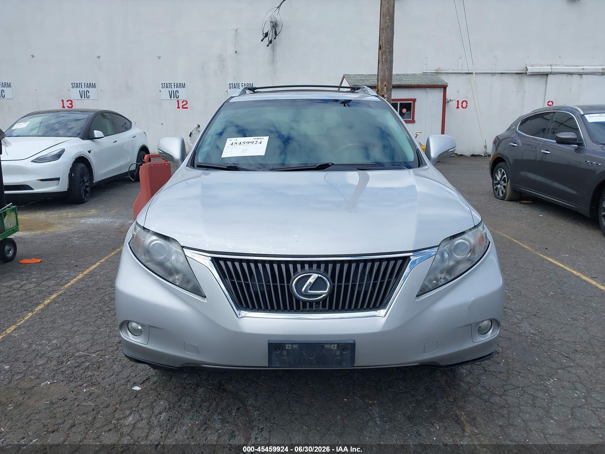 2010 Lexus Rx 350   Silver vin: 2T2BK1BA8AC061422