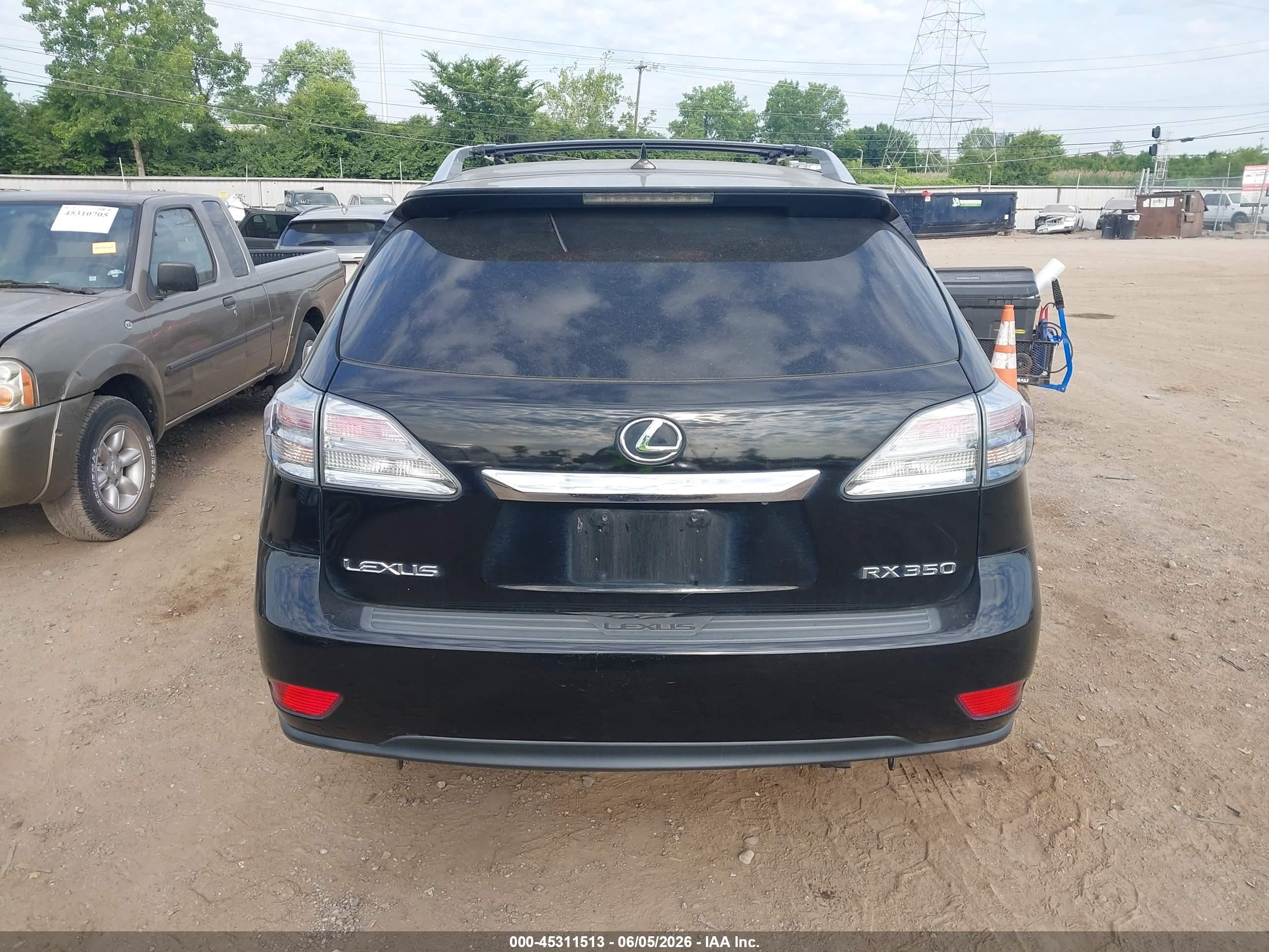 2010 Lexus Rx 350   Black vin: 2T2BK1BA8AC065230