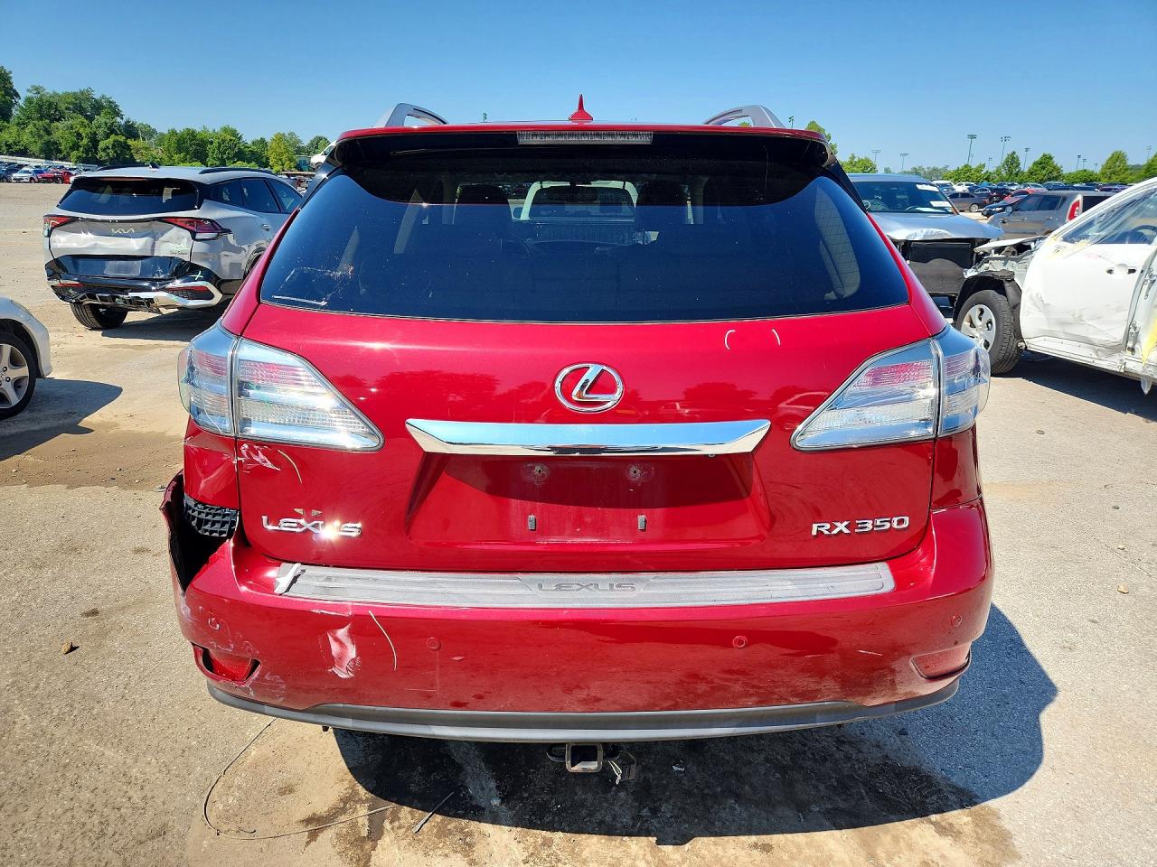 2010 Lexus Rx 350 Red vin: 2T2BK1BA8AC065969
