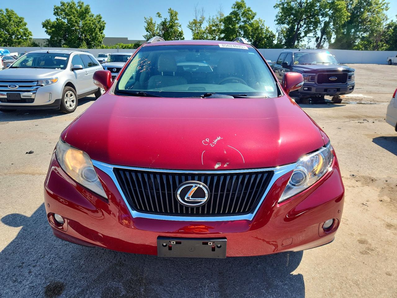 2010 Lexus Rx 350 Red vin: 2T2BK1BA8AC065969