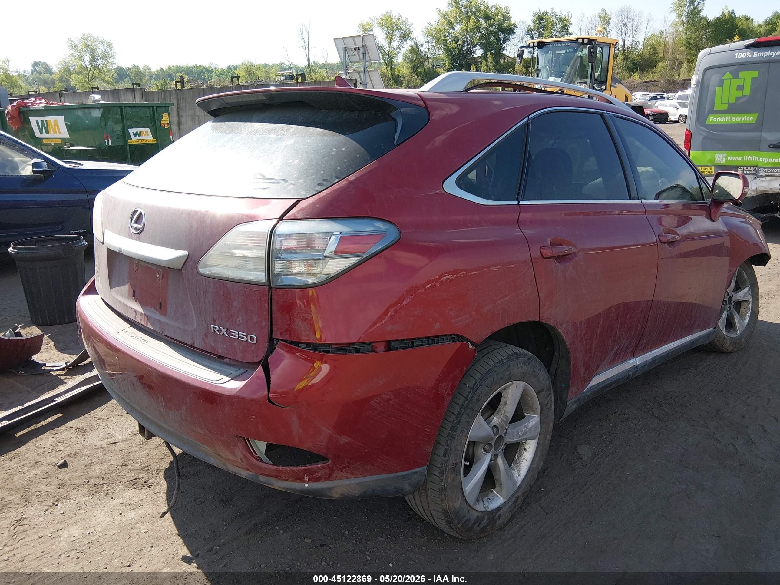 2011 Lexus Rx 350   Red vin: 2T2BK1BA8BC086094