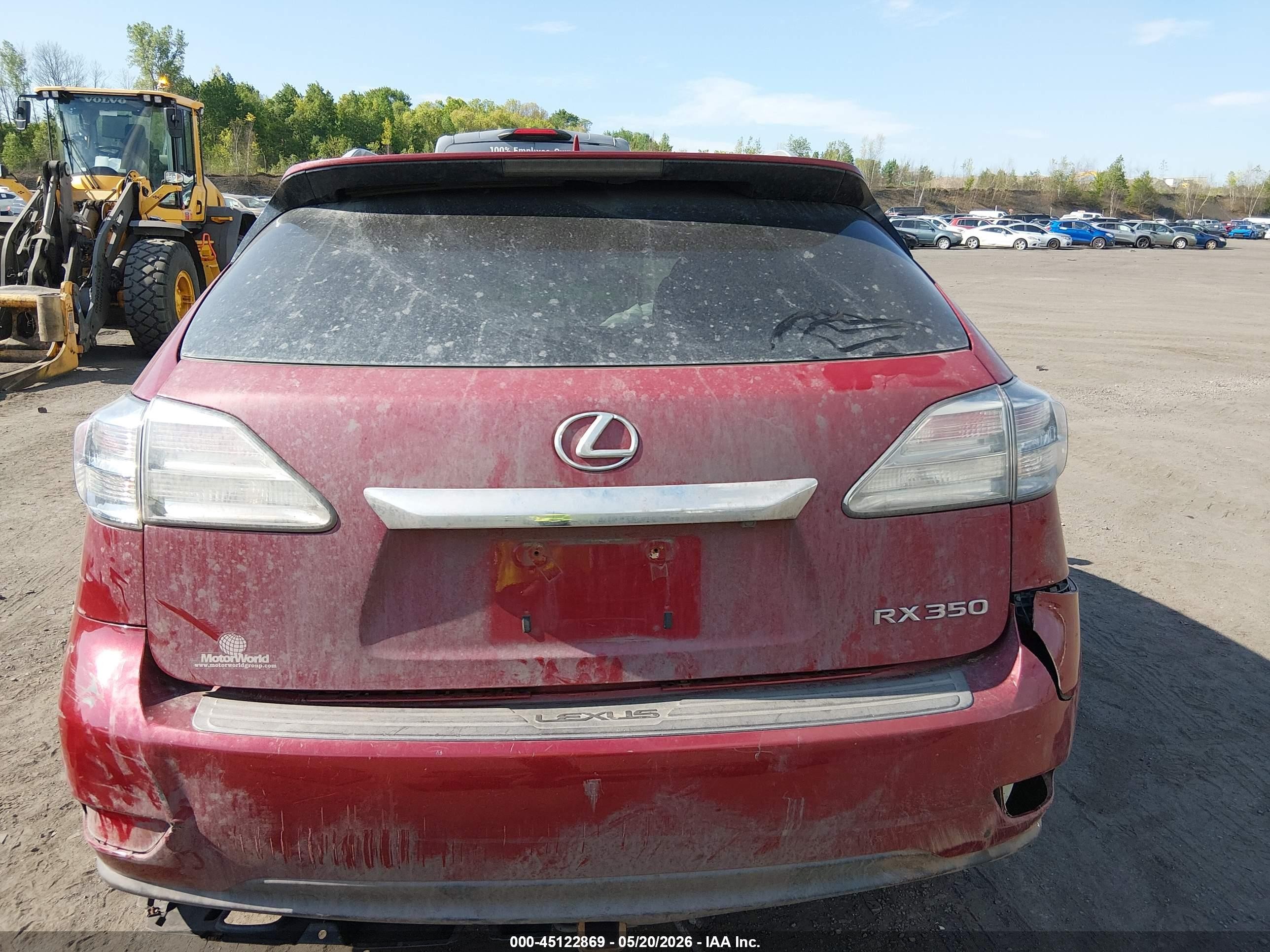 2011 Lexus Rx 350   Red vin: 2T2BK1BA8BC086094