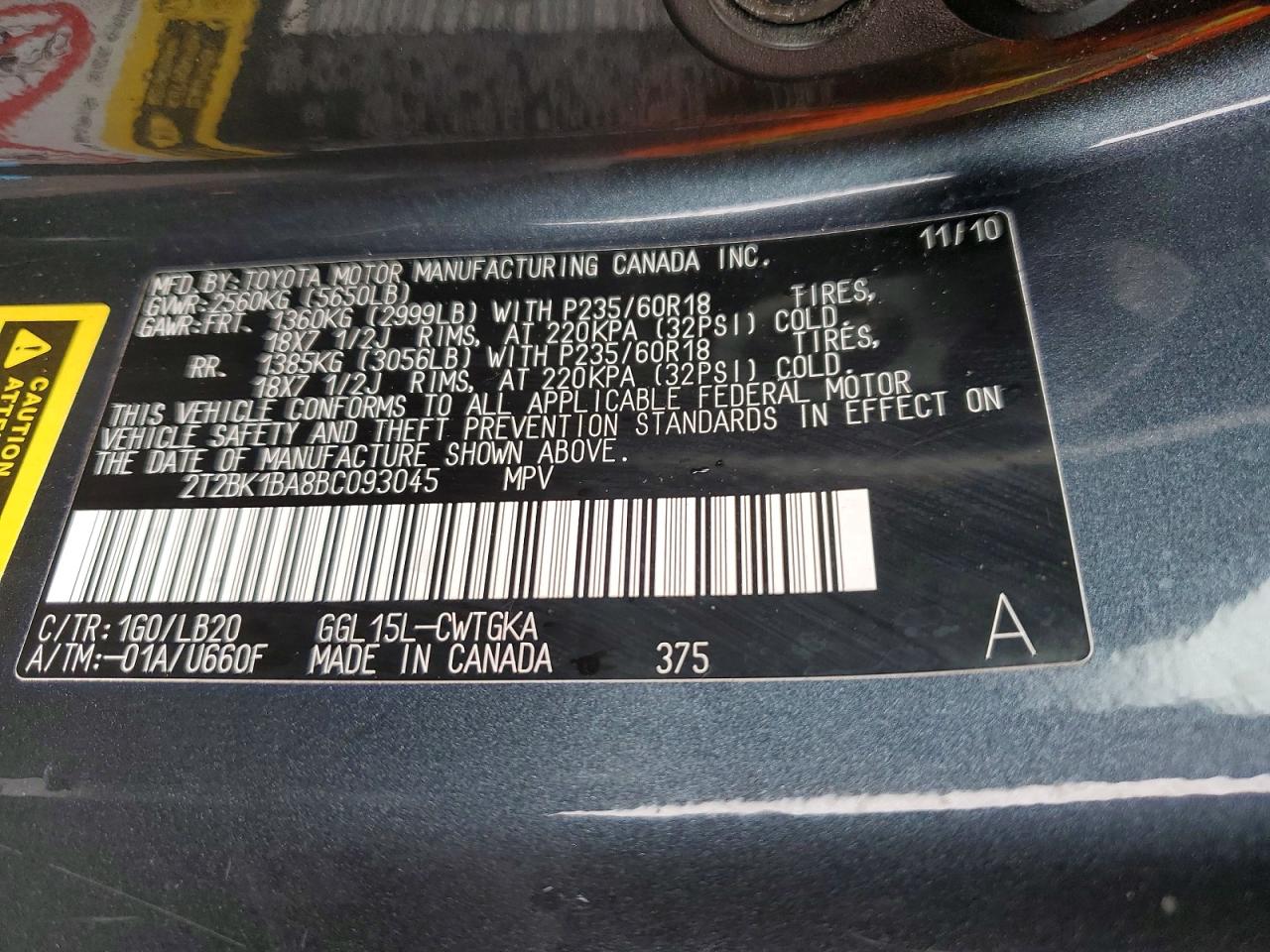 2011 Lexus Rx 350 Gray vin: 2T2BK1BA8BC093045