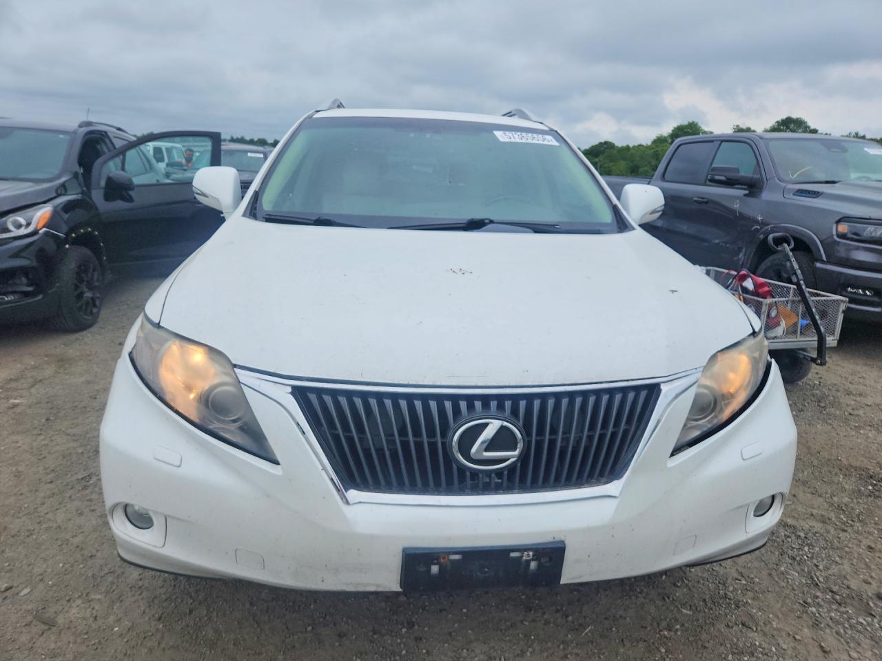 2011 Lexus Rx 350 White vin: 2T2BK1BA8BC093675