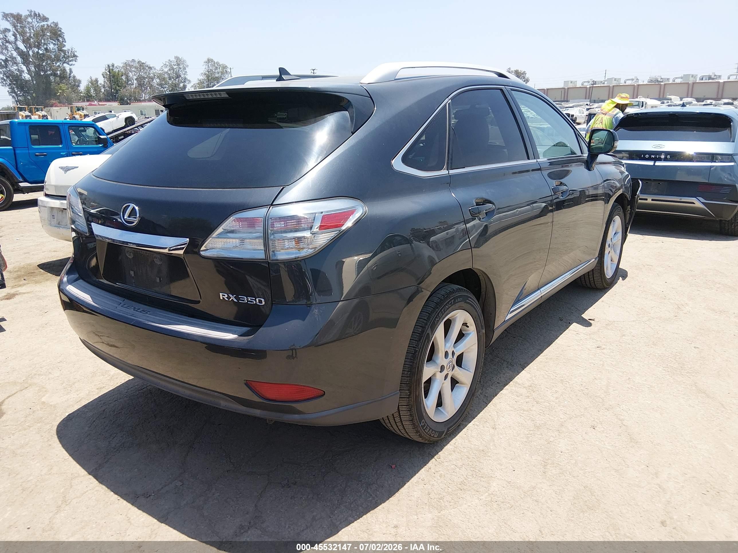 2011 Lexus Rx 350   Gray vin: 2T2BK1BA8BC094311