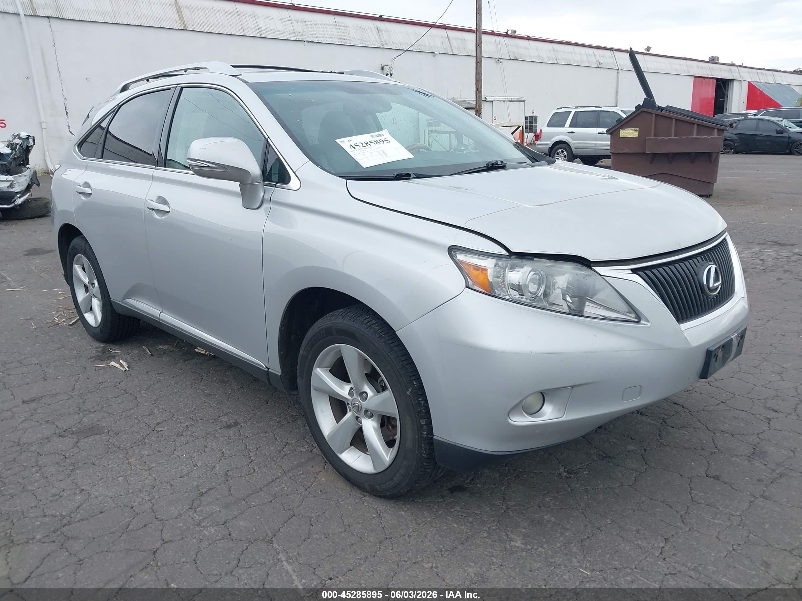 2011 Lexus Rx 350   Silver vin: 2T2BK1BA8BC102908