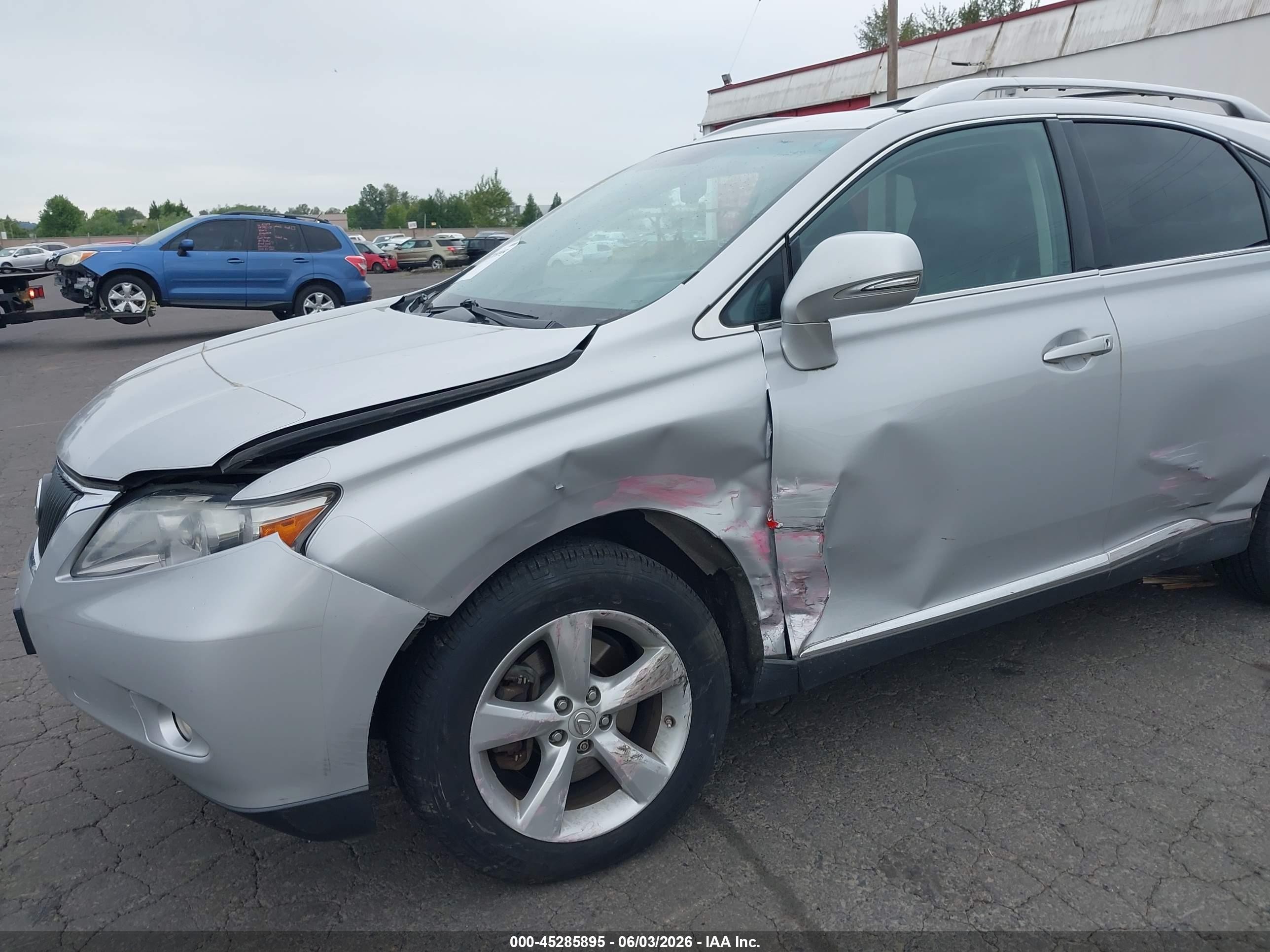 2011 Lexus Rx 350   Silver vin: 2T2BK1BA8BC102908