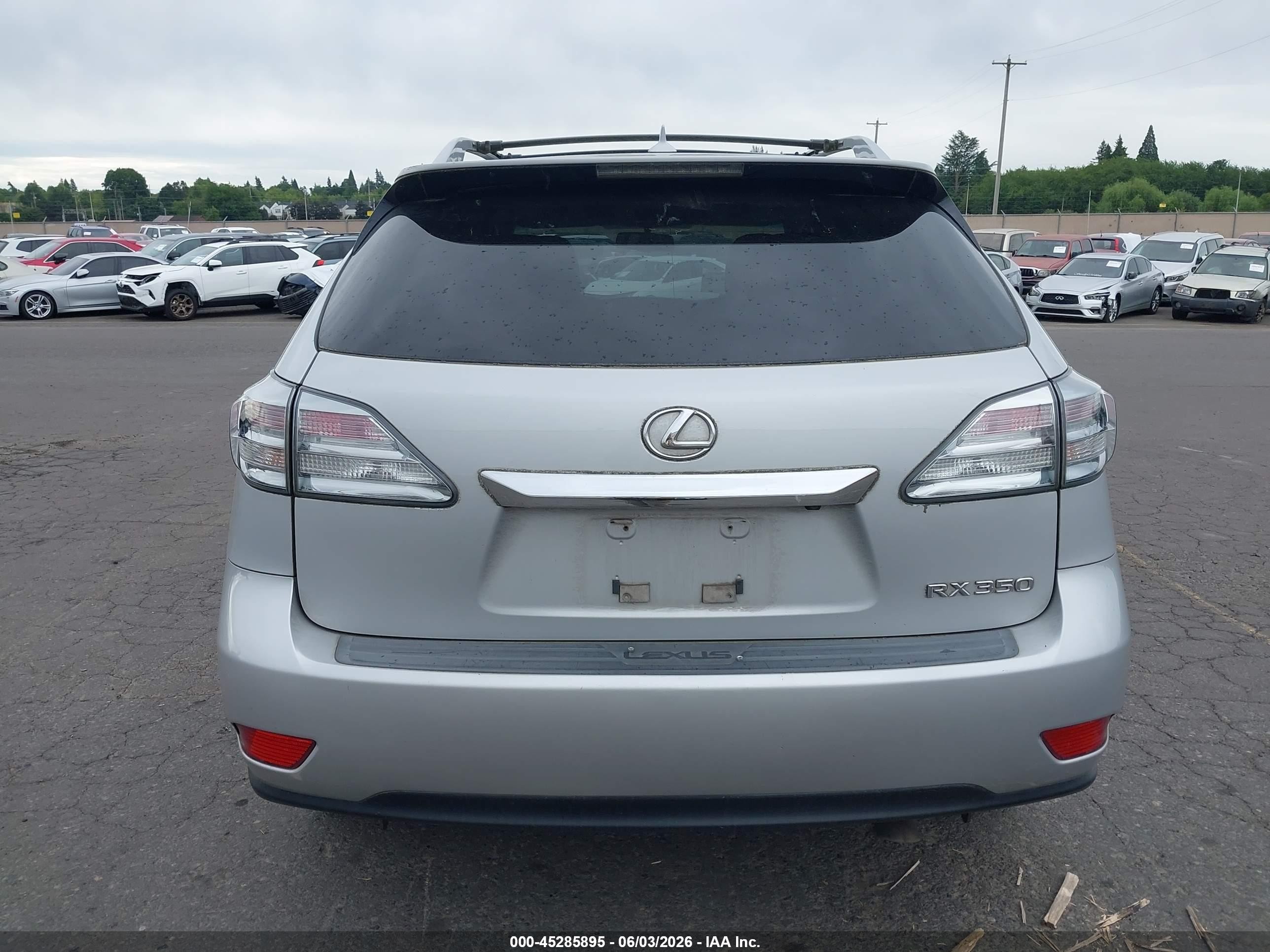 2011 Lexus Rx 350   Silver vin: 2T2BK1BA8BC102908