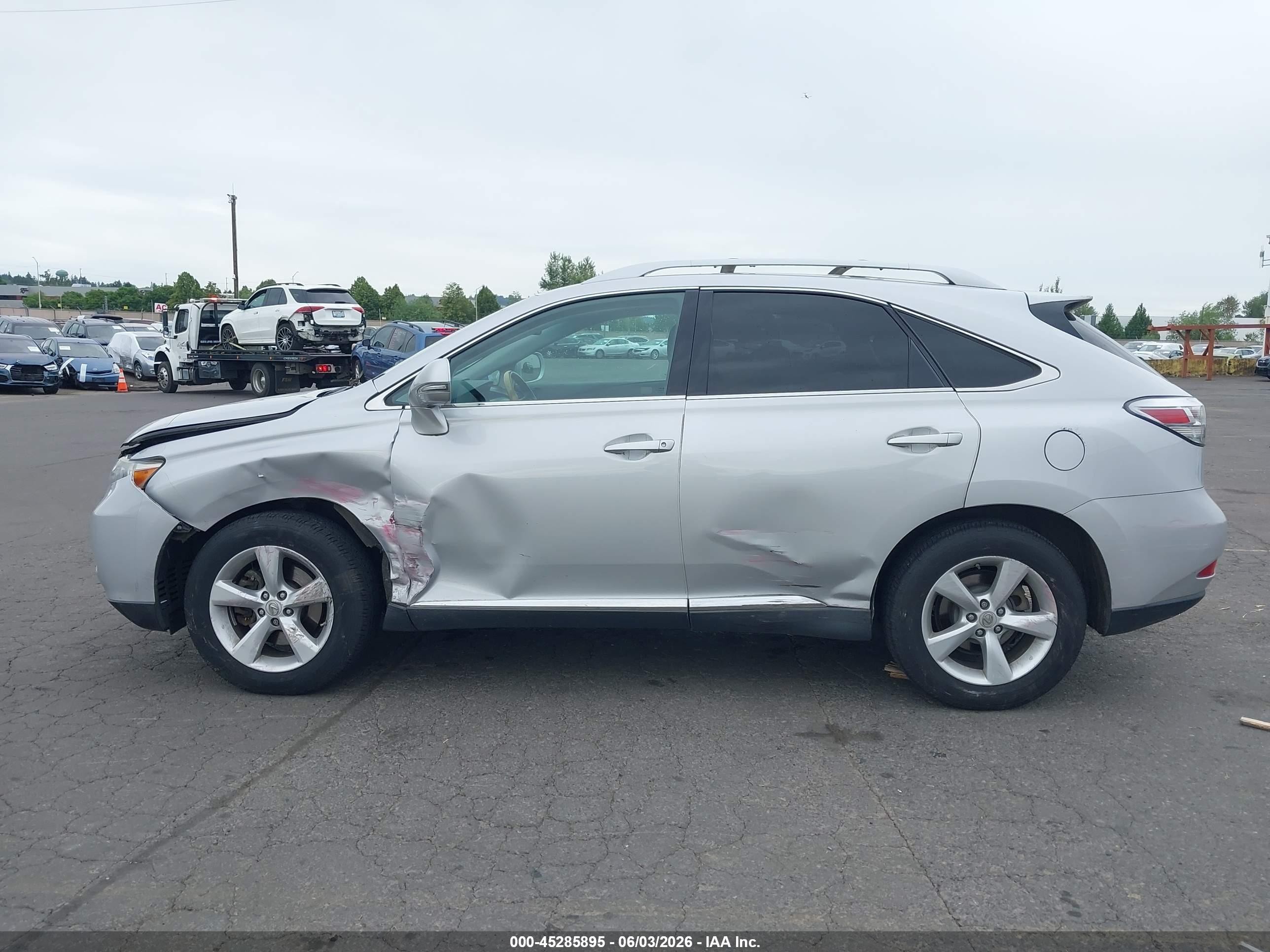 2011 Lexus Rx 350   Silver vin: 2T2BK1BA8BC102908