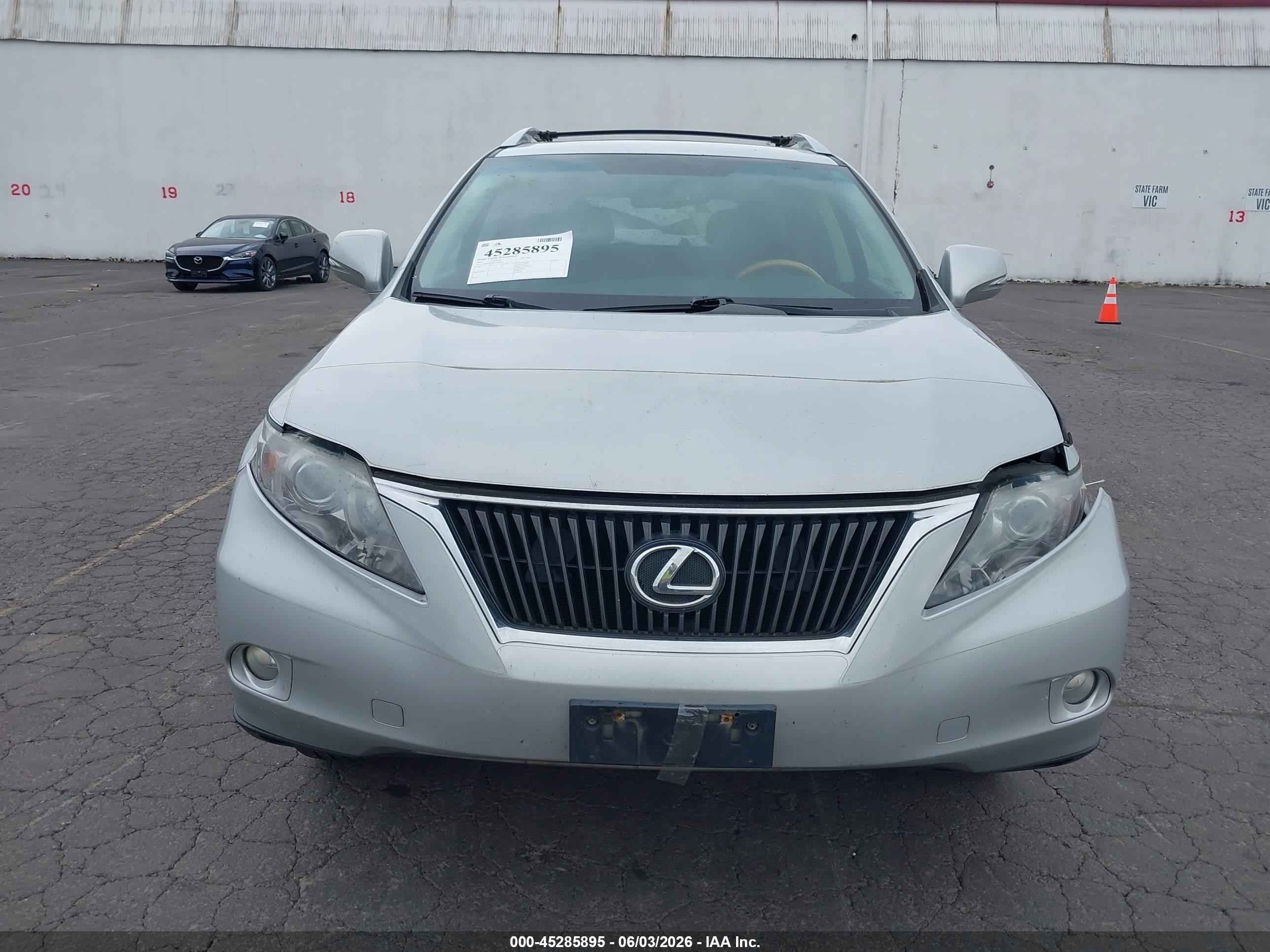 2011 Lexus Rx 350   Silver vin: 2T2BK1BA8BC102908