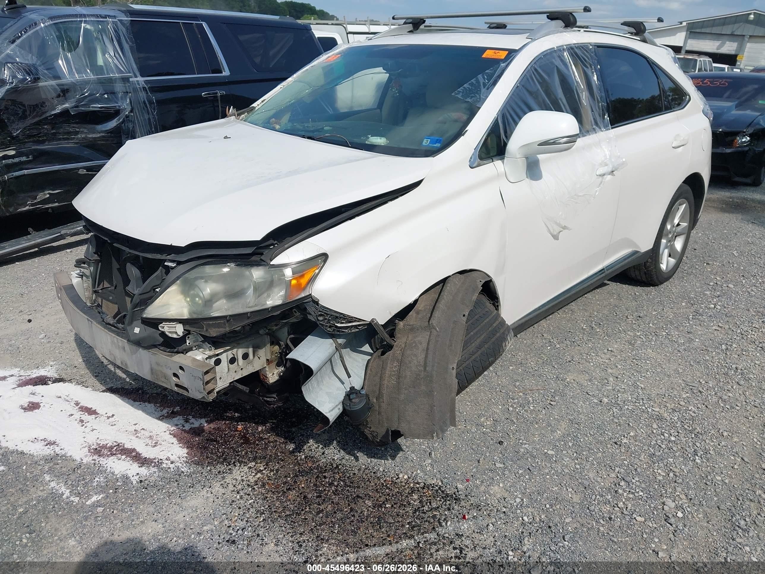 2011 Lexus Rx 350   White vin: 2T2BK1BA8BC109387