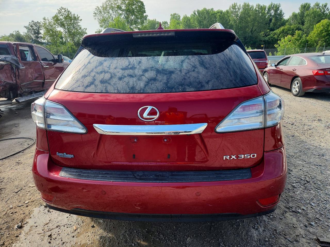 2011 Lexus Rx 350 Red vin: 2T2BK1BA8BC115027