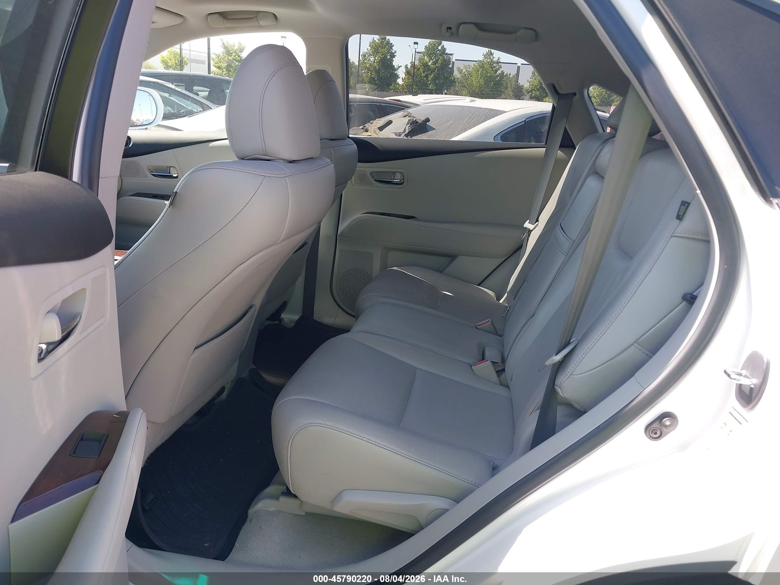 2011 Lexus Rx 350   White vin: 2T2BK1BA8BC118641