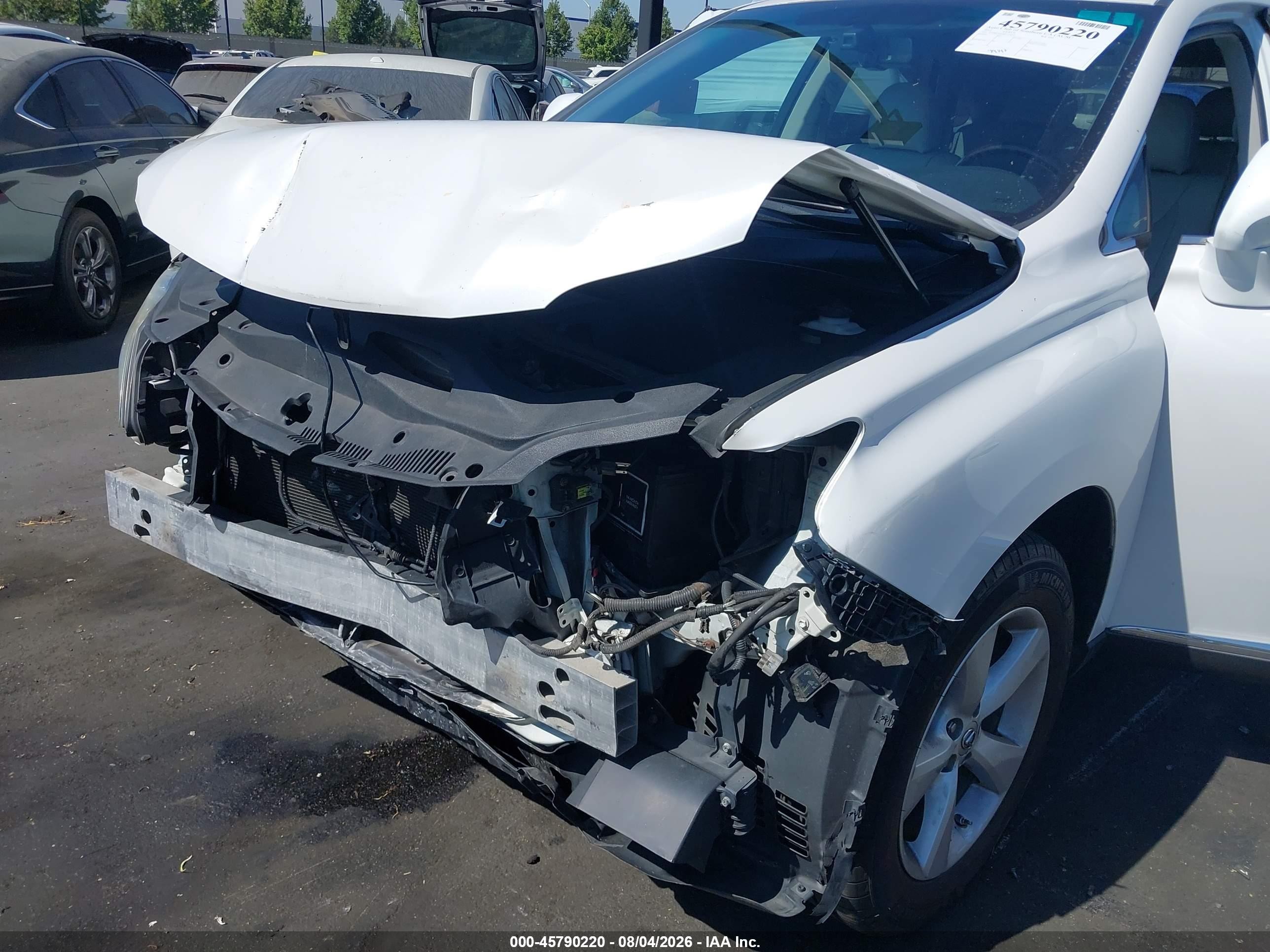 2011 Lexus Rx 350   White vin: 2T2BK1BA8BC118641