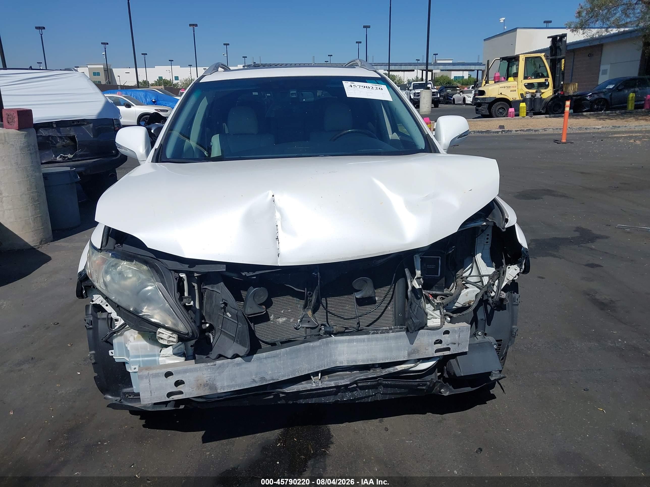 2011 Lexus Rx 350   White vin: 2T2BK1BA8BC118641