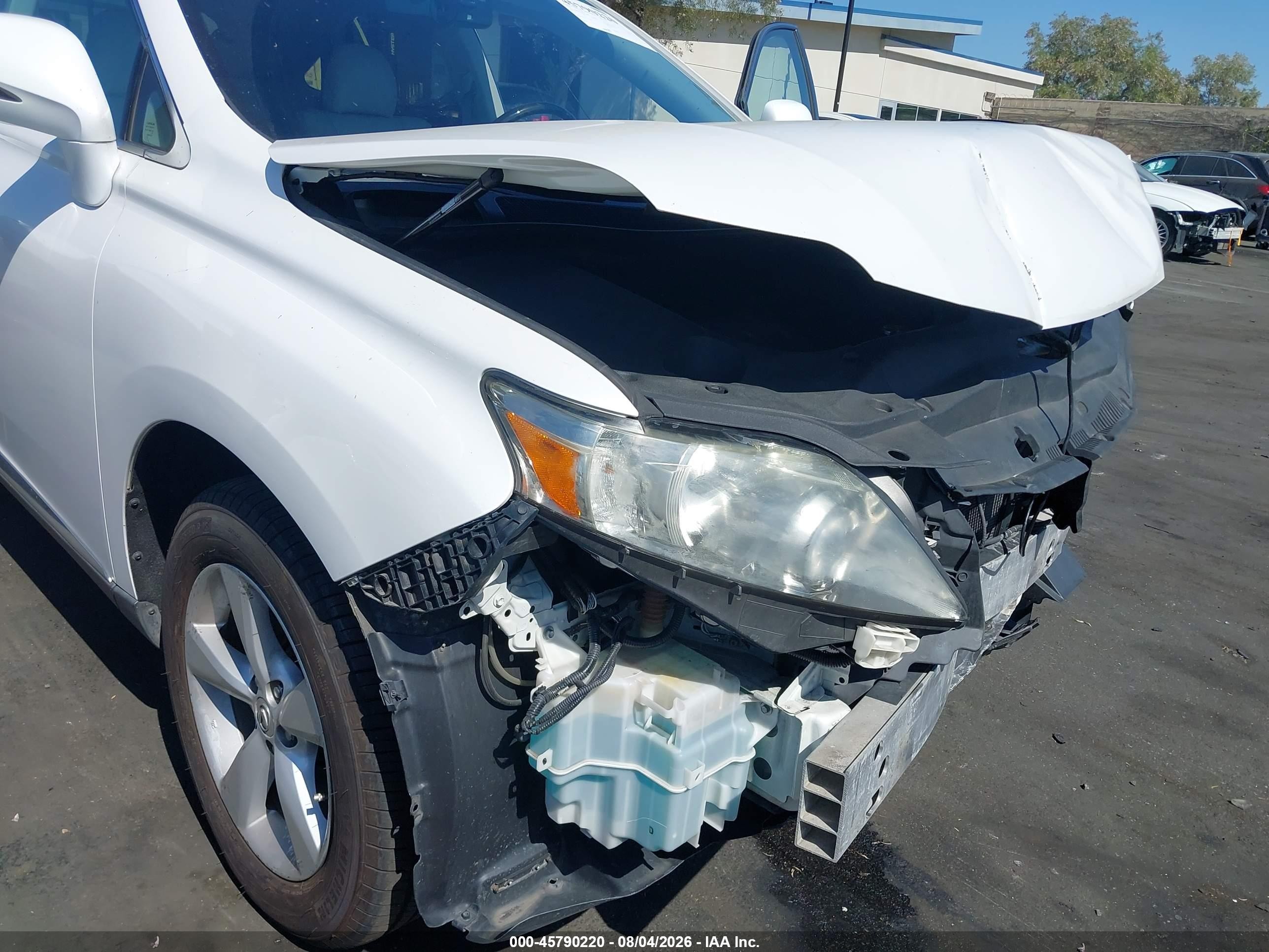 2011 Lexus Rx 350   White vin: 2T2BK1BA8BC118641