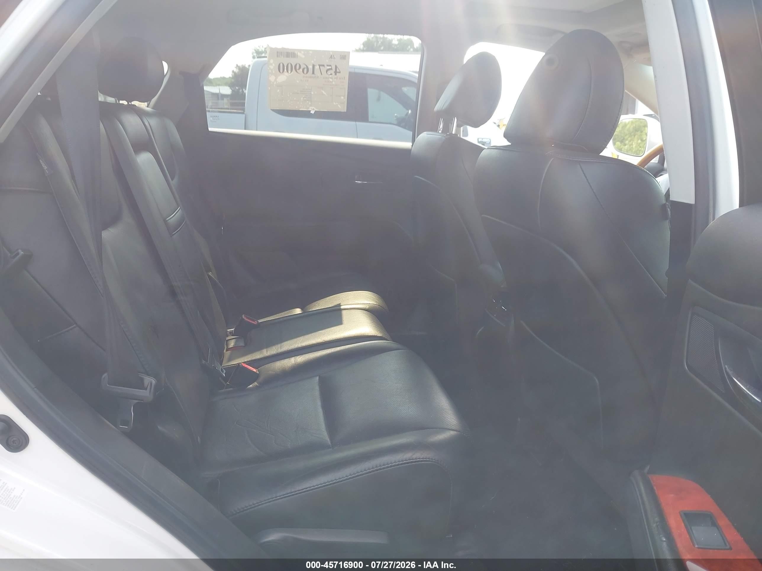 2012 Lexus Rx 350   White vin: 2T2BK1BA8CC129186