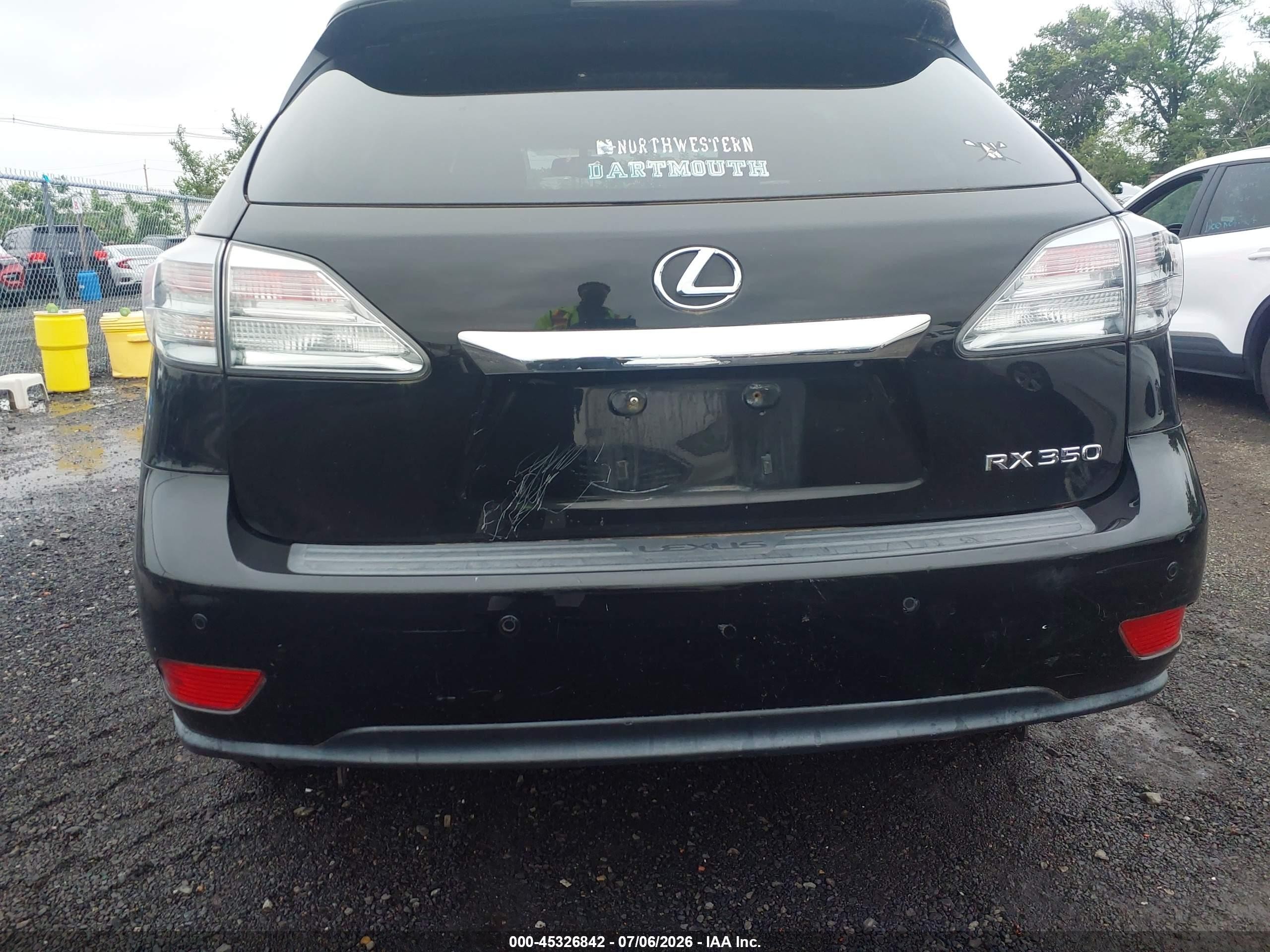 2012 Lexus Rx 350 Black vin: 2T2BK1BA8CC139362