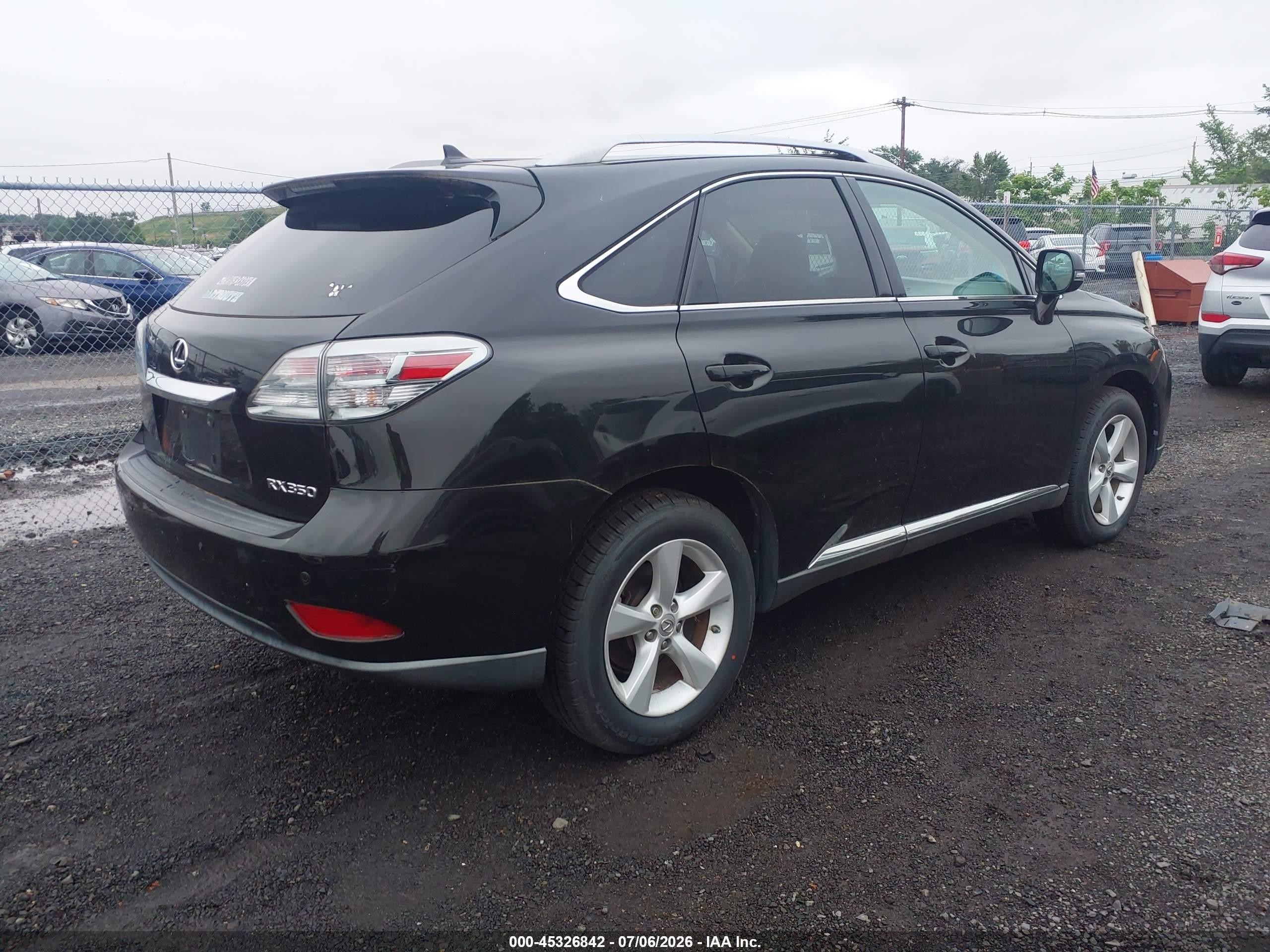 2012 Lexus Rx 350 Black vin: 2T2BK1BA8CC139362
