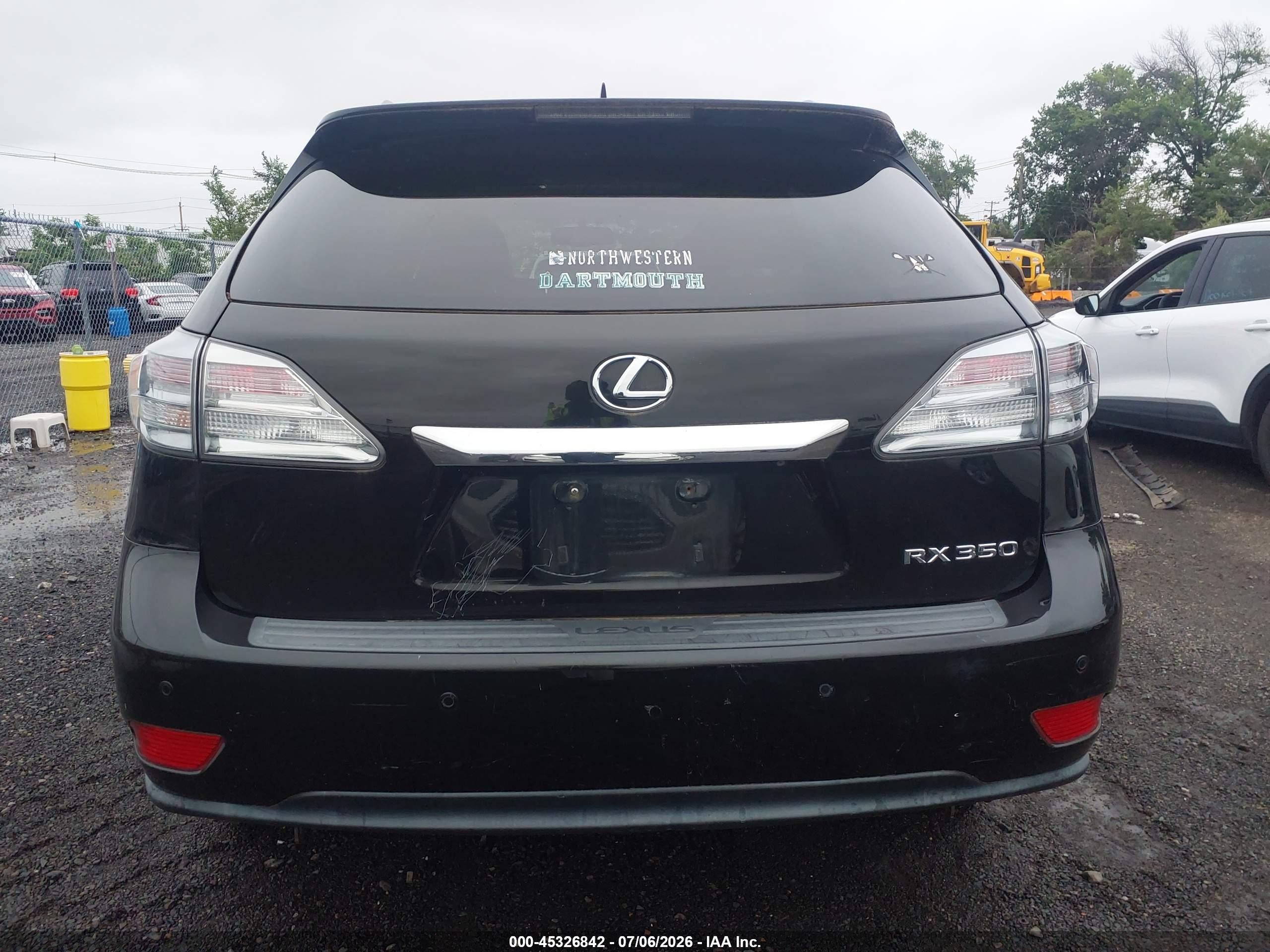 2012 Lexus Rx 350 Black vin: 2T2BK1BA8CC139362