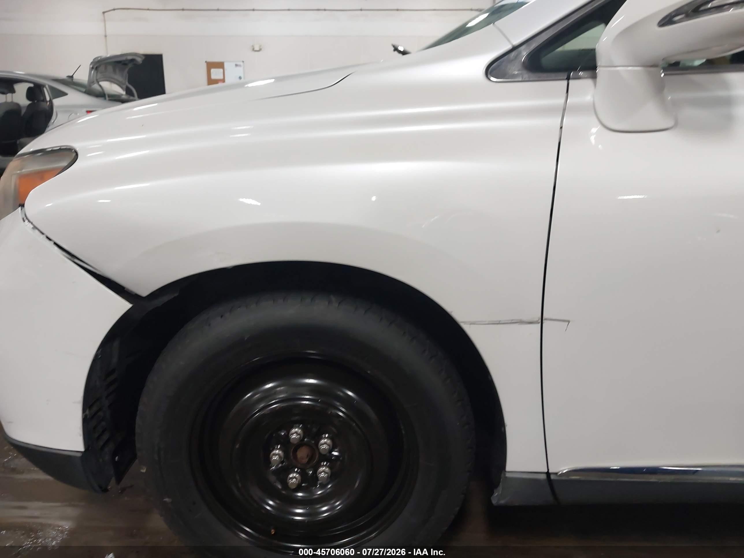 2012 Lexus Rx 350   White vin: 2T2BK1BA8CC144433