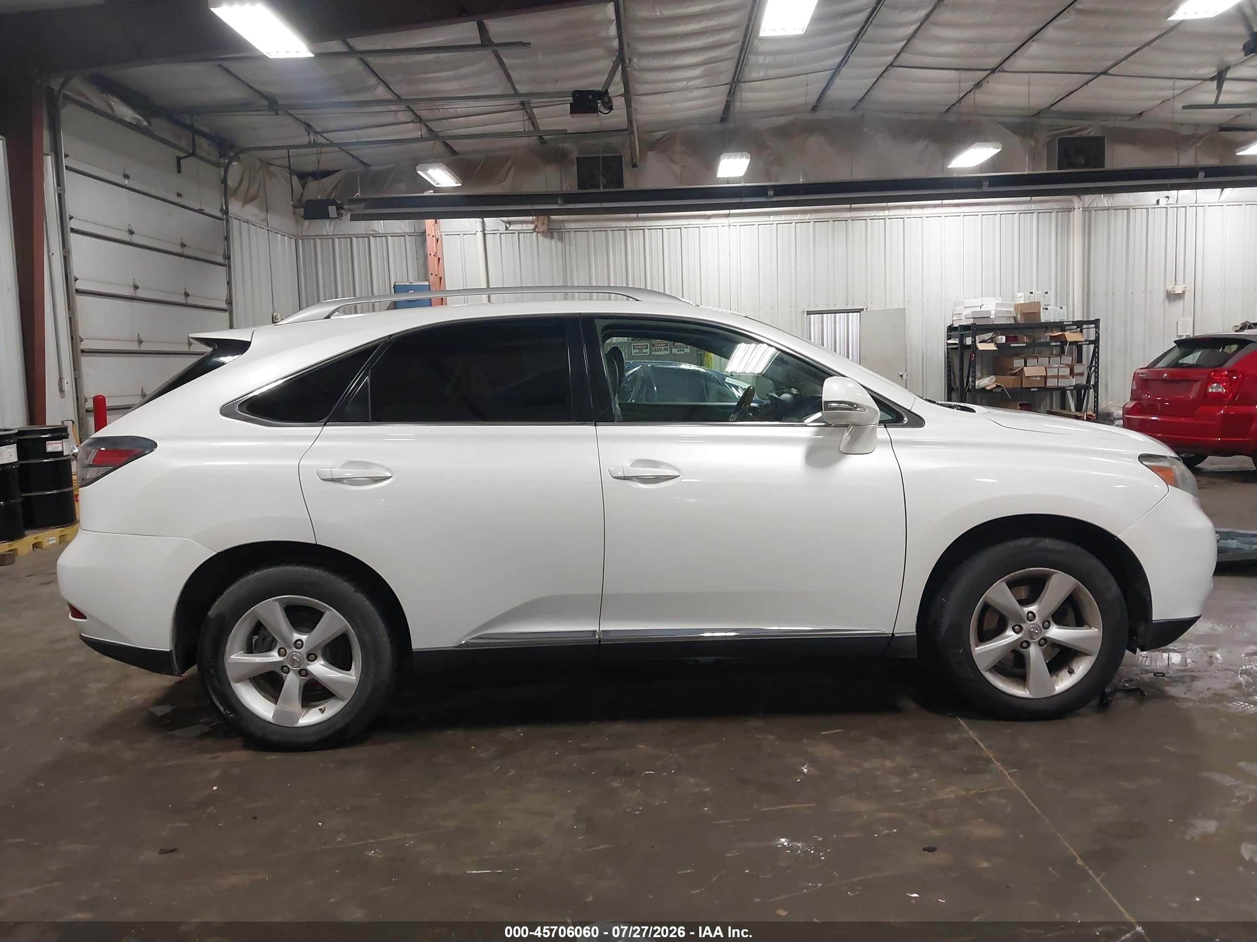 2012 Lexus Rx 350   White vin: 2T2BK1BA8CC144433