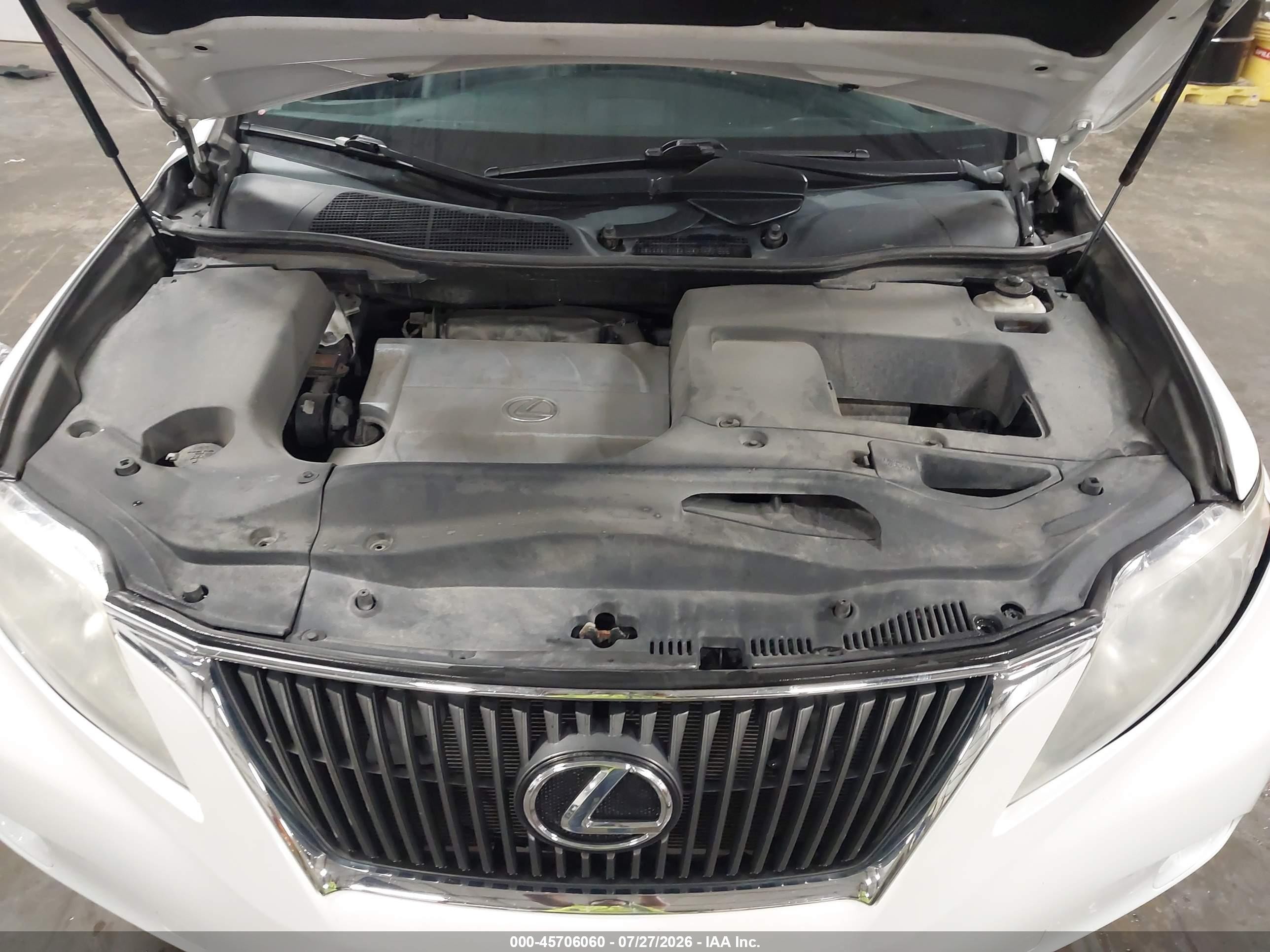 2012 Lexus Rx 350   White vin: 2T2BK1BA8CC144433